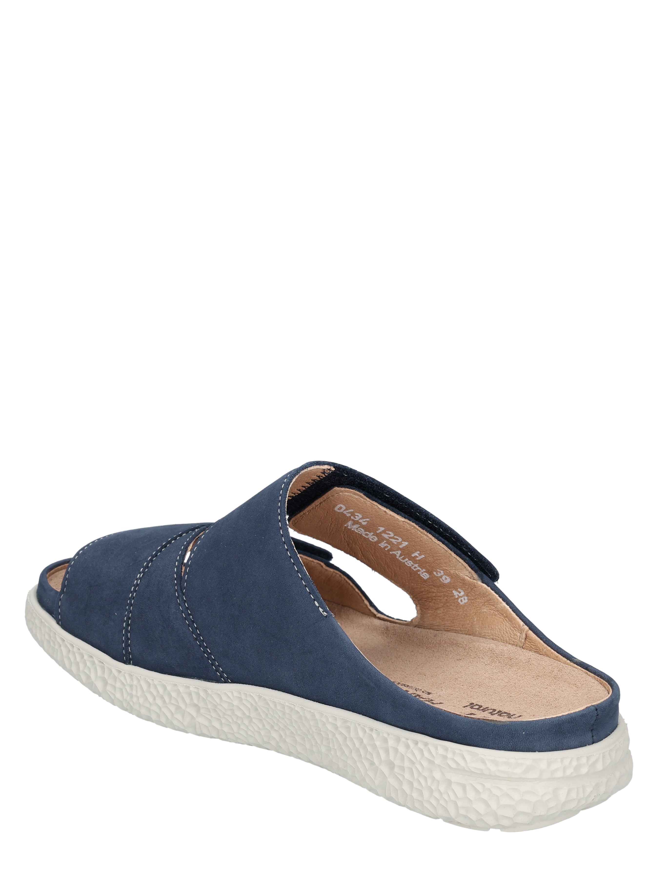 slipper, mule, sandalen, open-heel, suede
