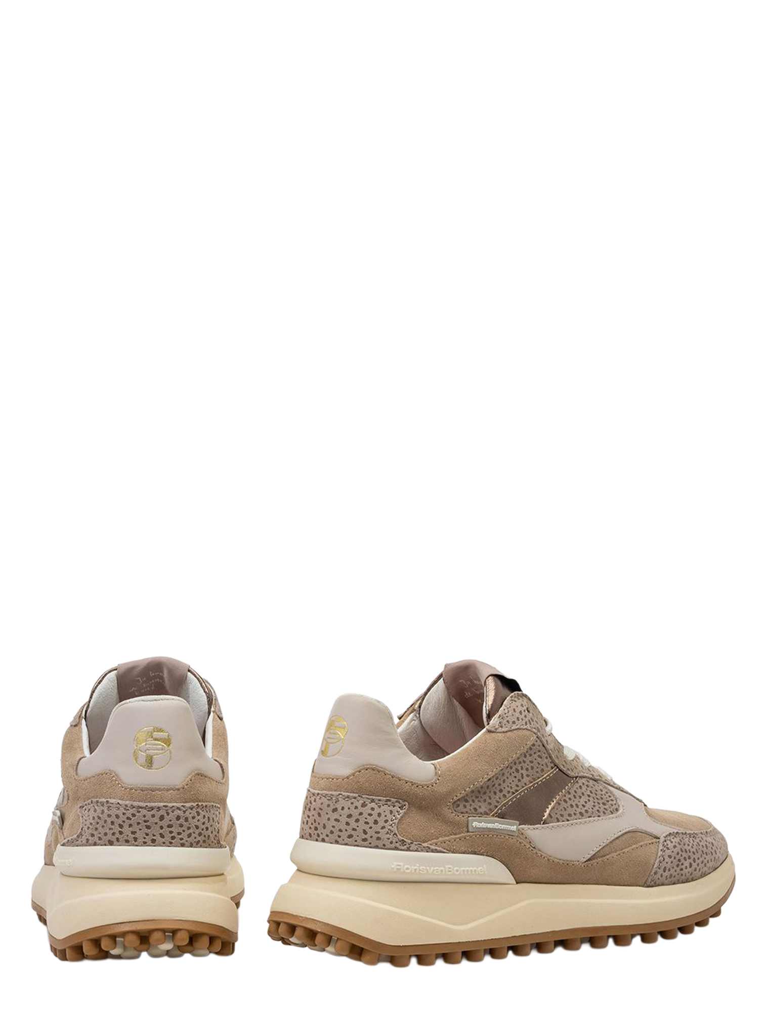 sneaker, luis, taupe, suede, zool-wafel
