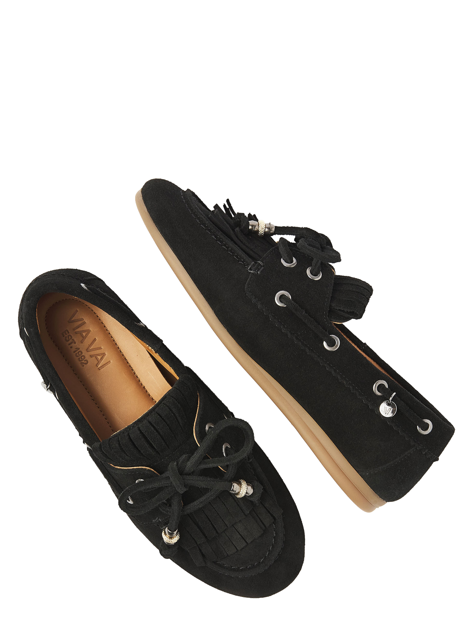 VIA VAI - 62374 June Loua 01-900 Sierra Nero - Dames - Loafers - 51352_11_4