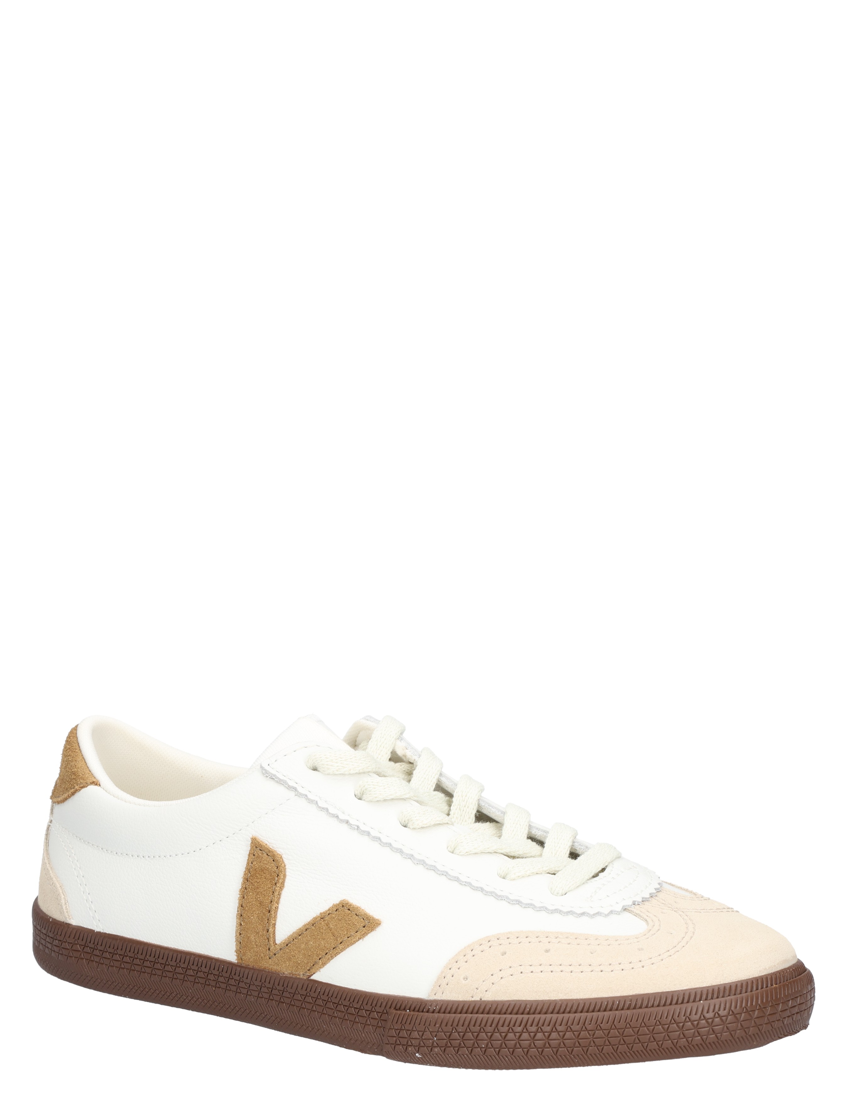 Veja - Volley Women Leather VO2003720 White Tent Bark - Sneakers - Dames - Lage Sneakers - 48206_82_3