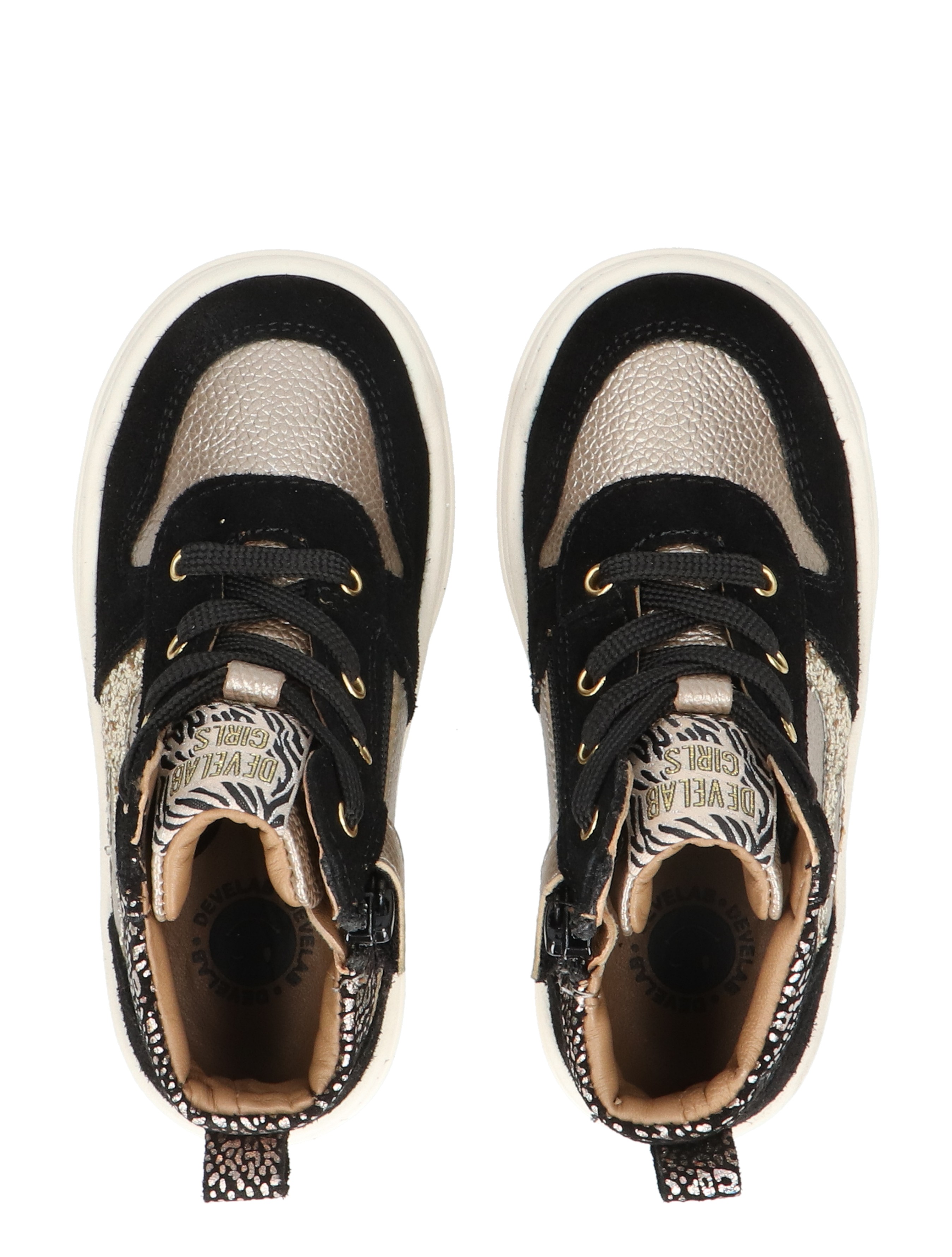 Develab - 41922 999 Black Combi Fantasy - Meisjes - Lage Sneakers - Sneakers - 49244_11_7