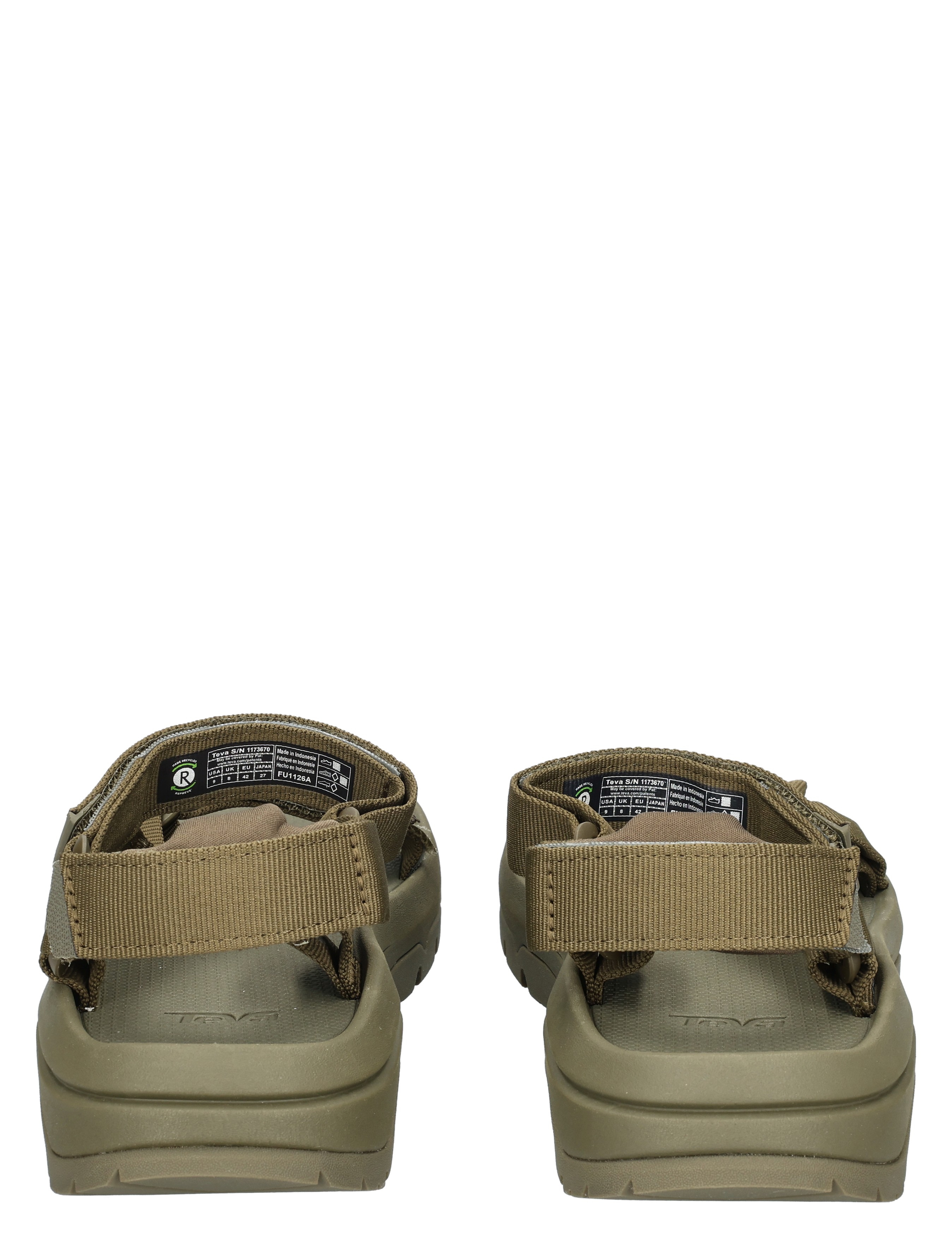 sandalen, slip-ons, kleur-savanne, ruggelementen, strap-slippers