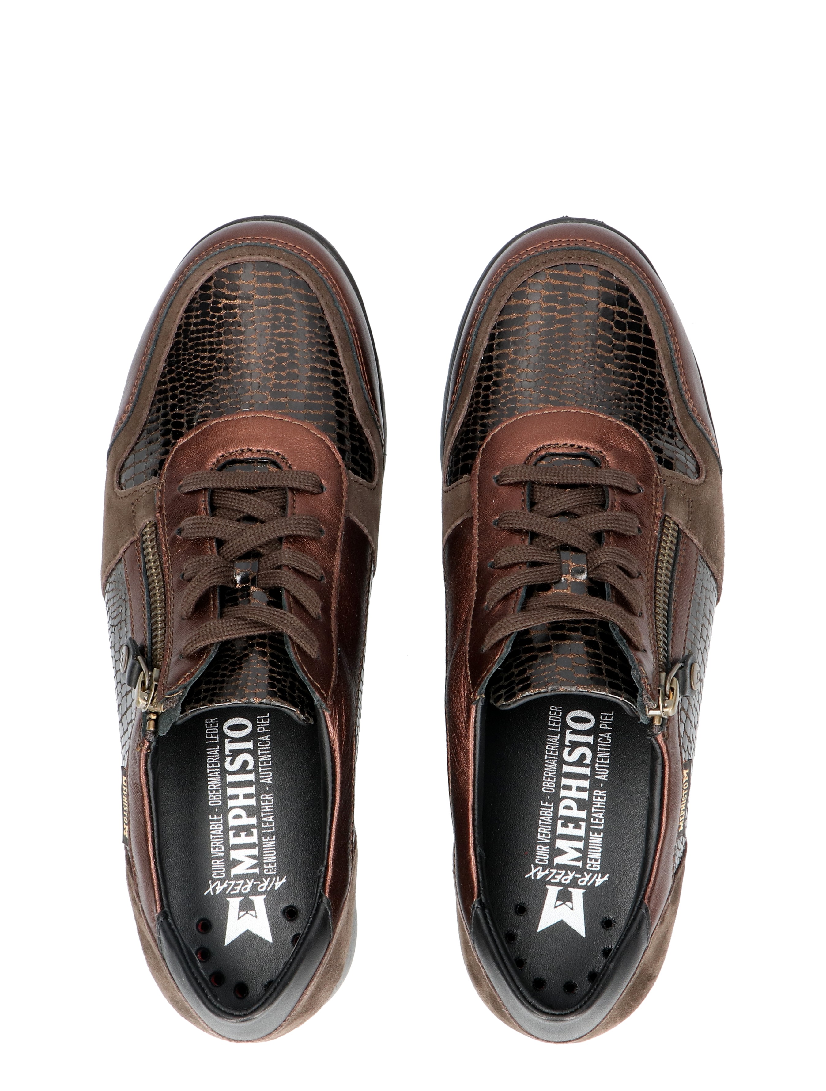 Mephisto - Iasmina Charm Brown G-Wijdte - Dames - Veterschoenen - Casual Veterschoenen - 49124_22_7