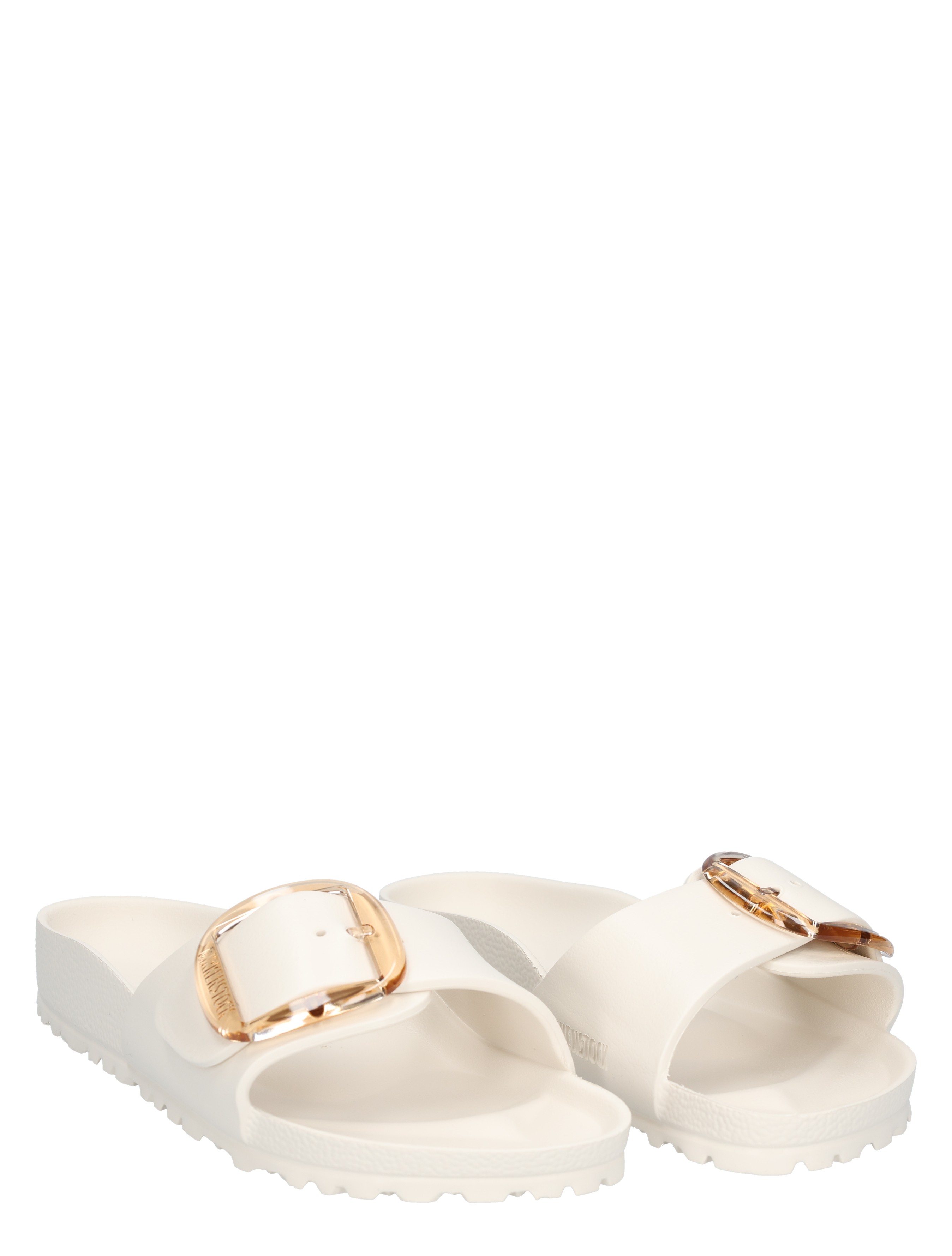 Birkenstock - Madrid Big Buckle Eggshell Narrow - Dames - Slippers - 49615_88_6