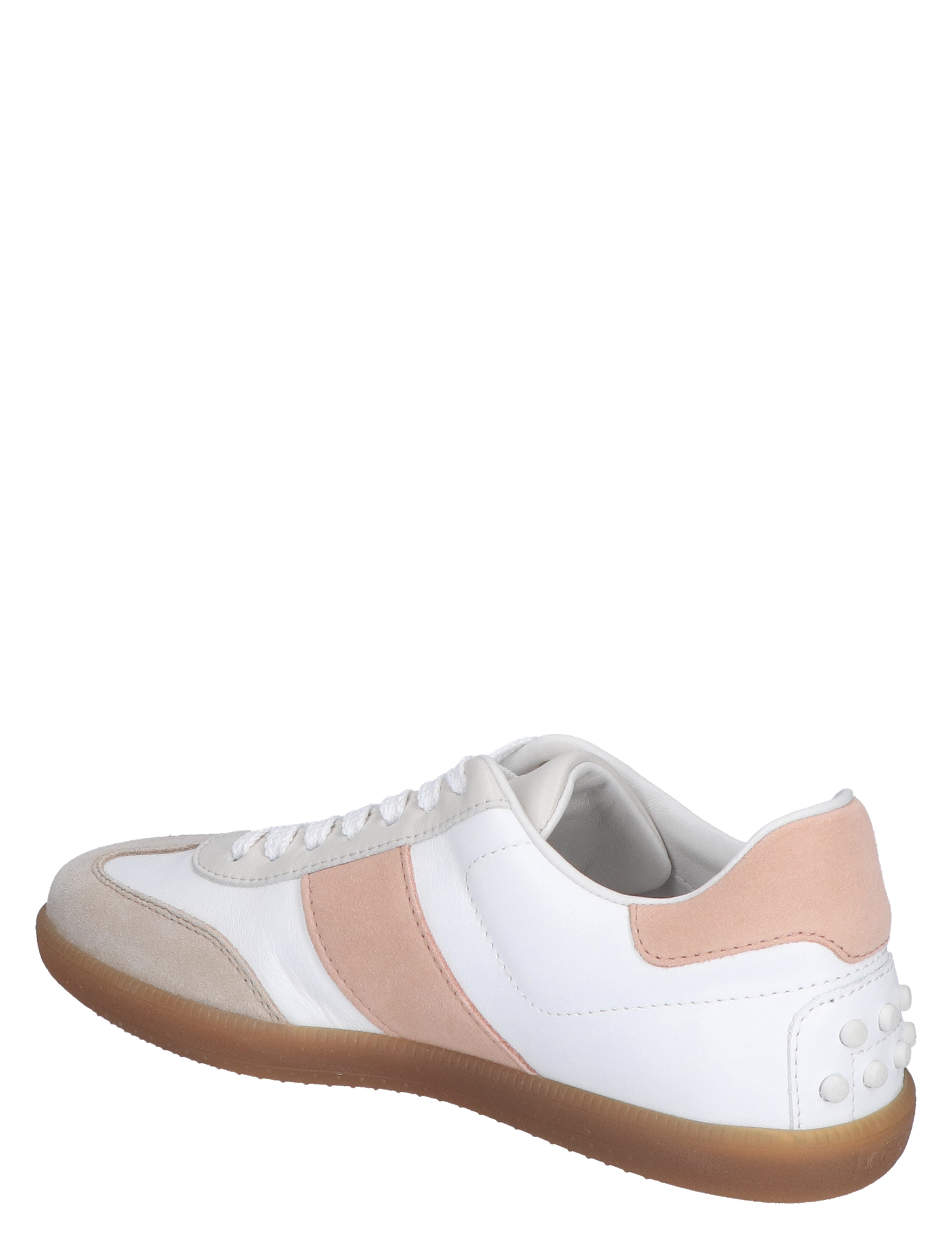 Tods - Tabs Sneakers in Leather YYG0 White Brown - Sneakers - Dames - Lage Sneakers - 47388_82_4