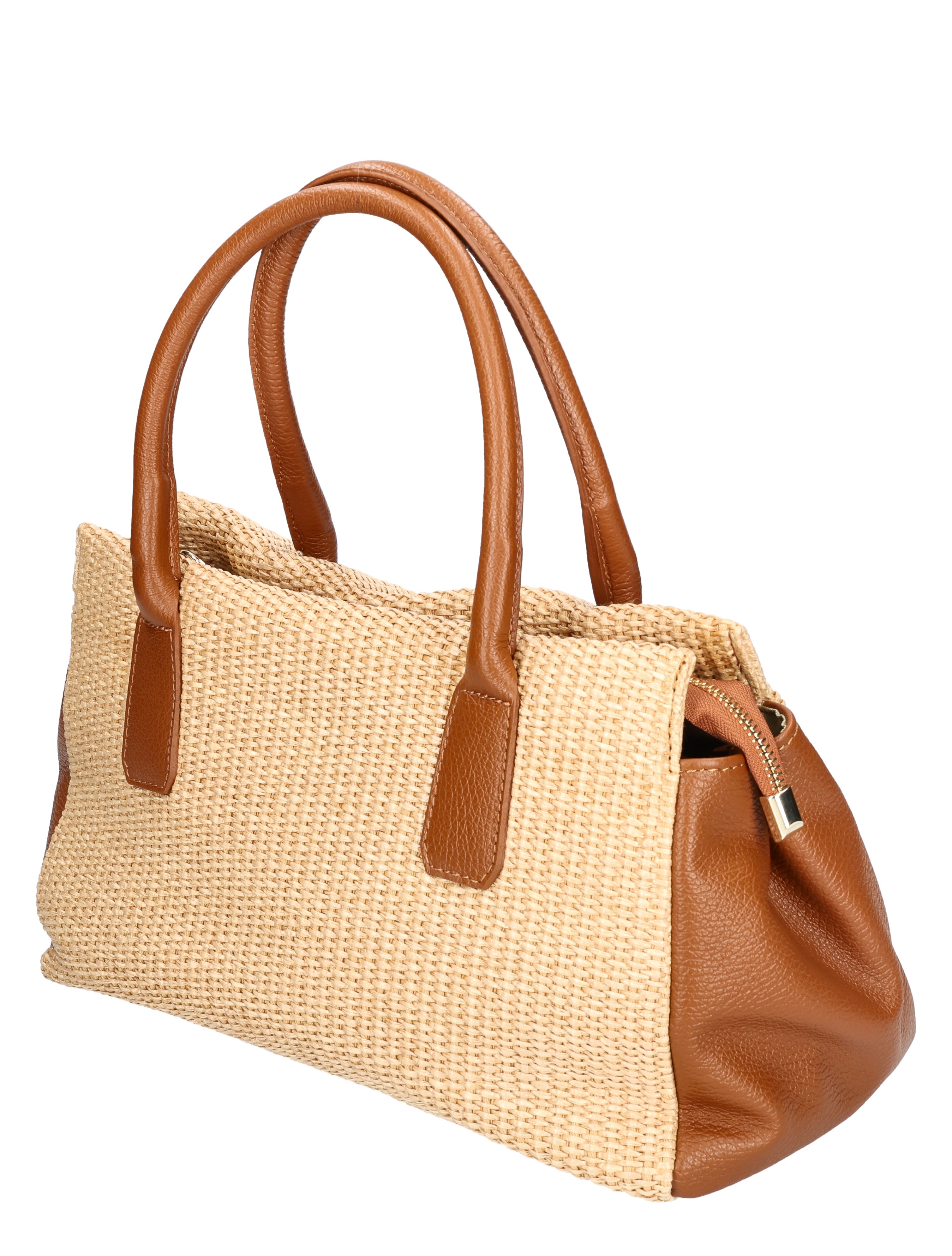 tote, handtas, tote bag, strohhout, tan kleur