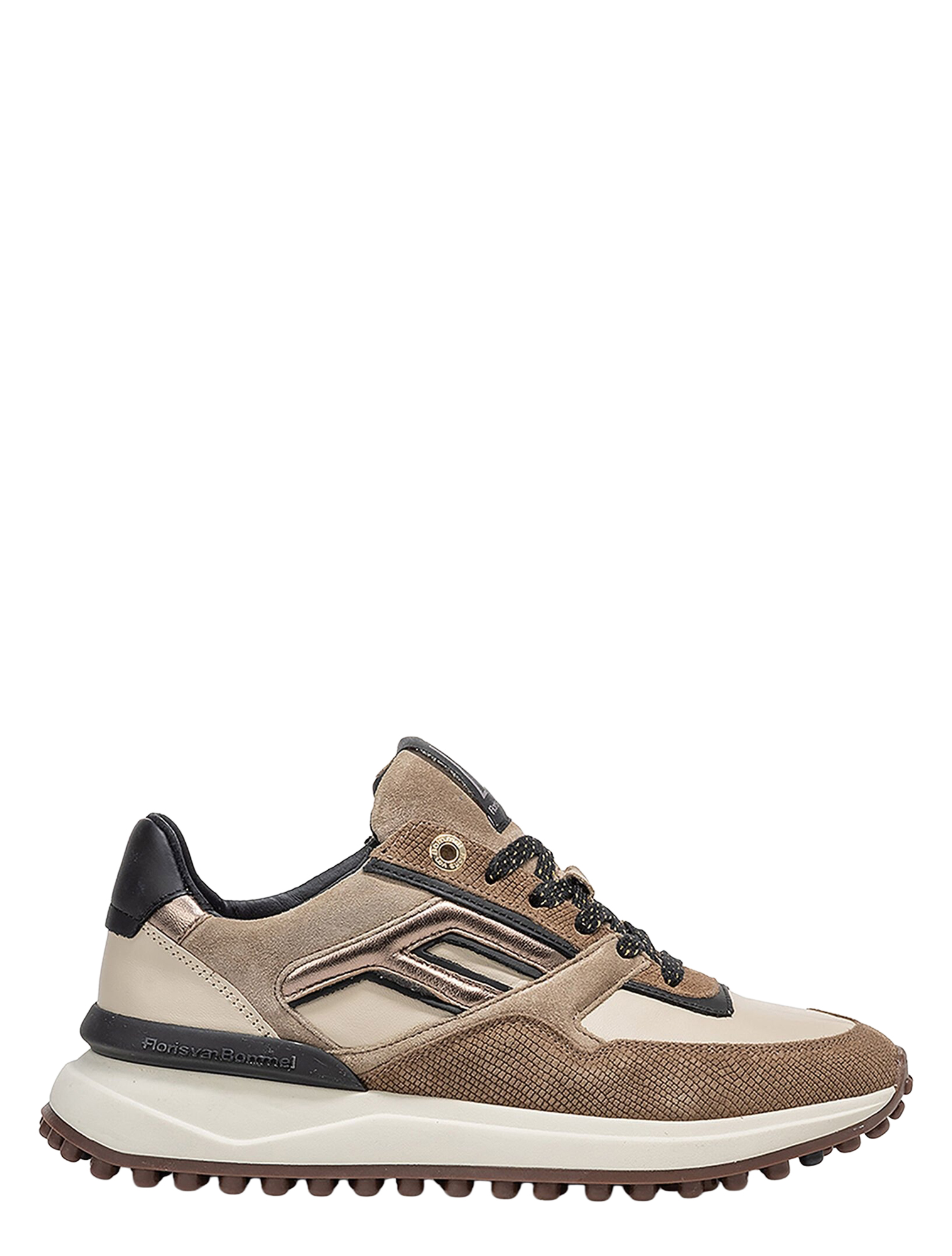 Floris van Bommel - Noppi SFW-10128 34-02 Taupe G-Wijdte - Sneakers - Dames - Lage Sneakers - 50096_77_1