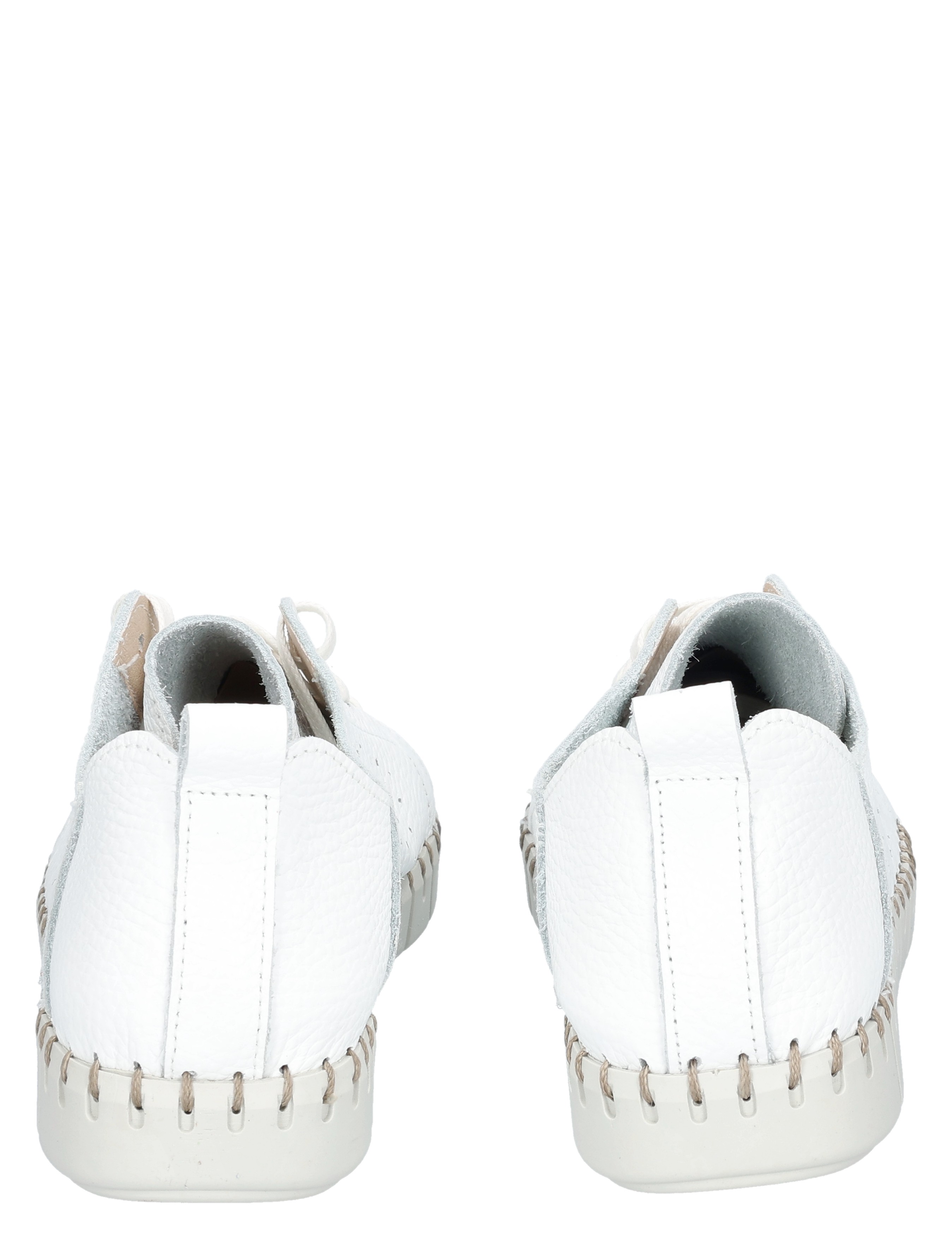 slip-ons, wit, leer, geweven zool, achterkant