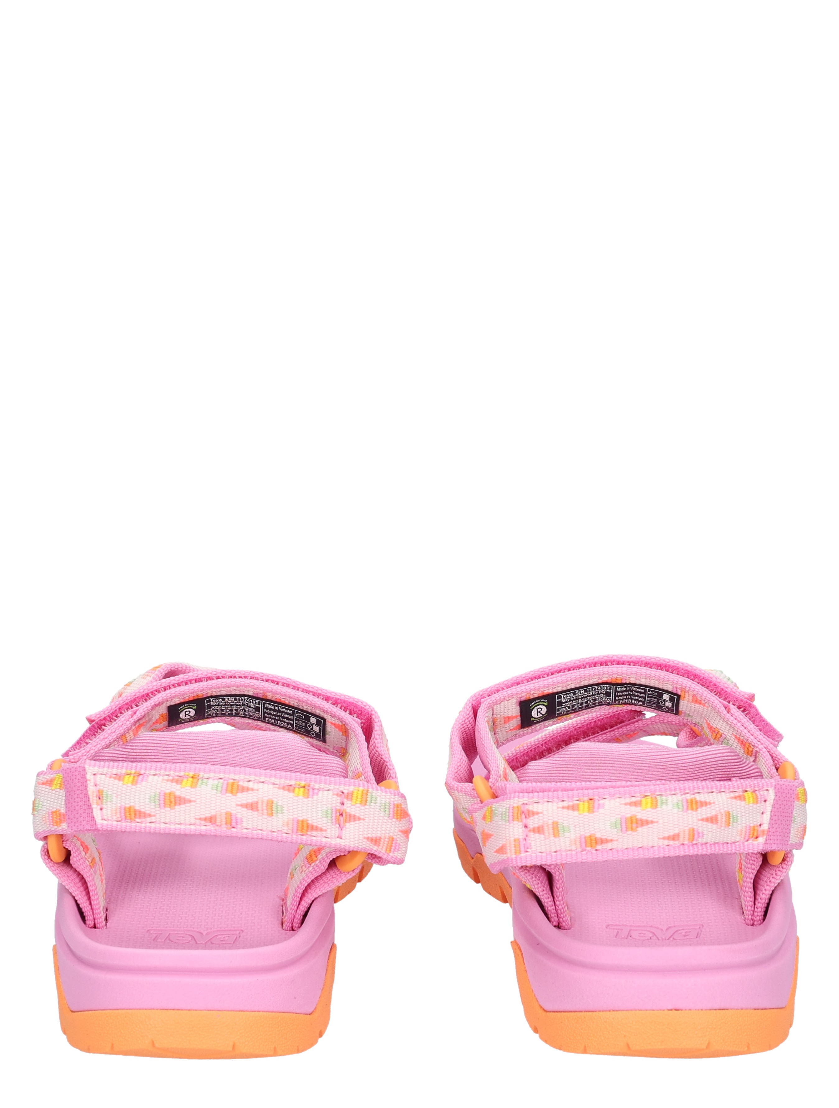 sandalen, pink, open-toe, strappy, patroon