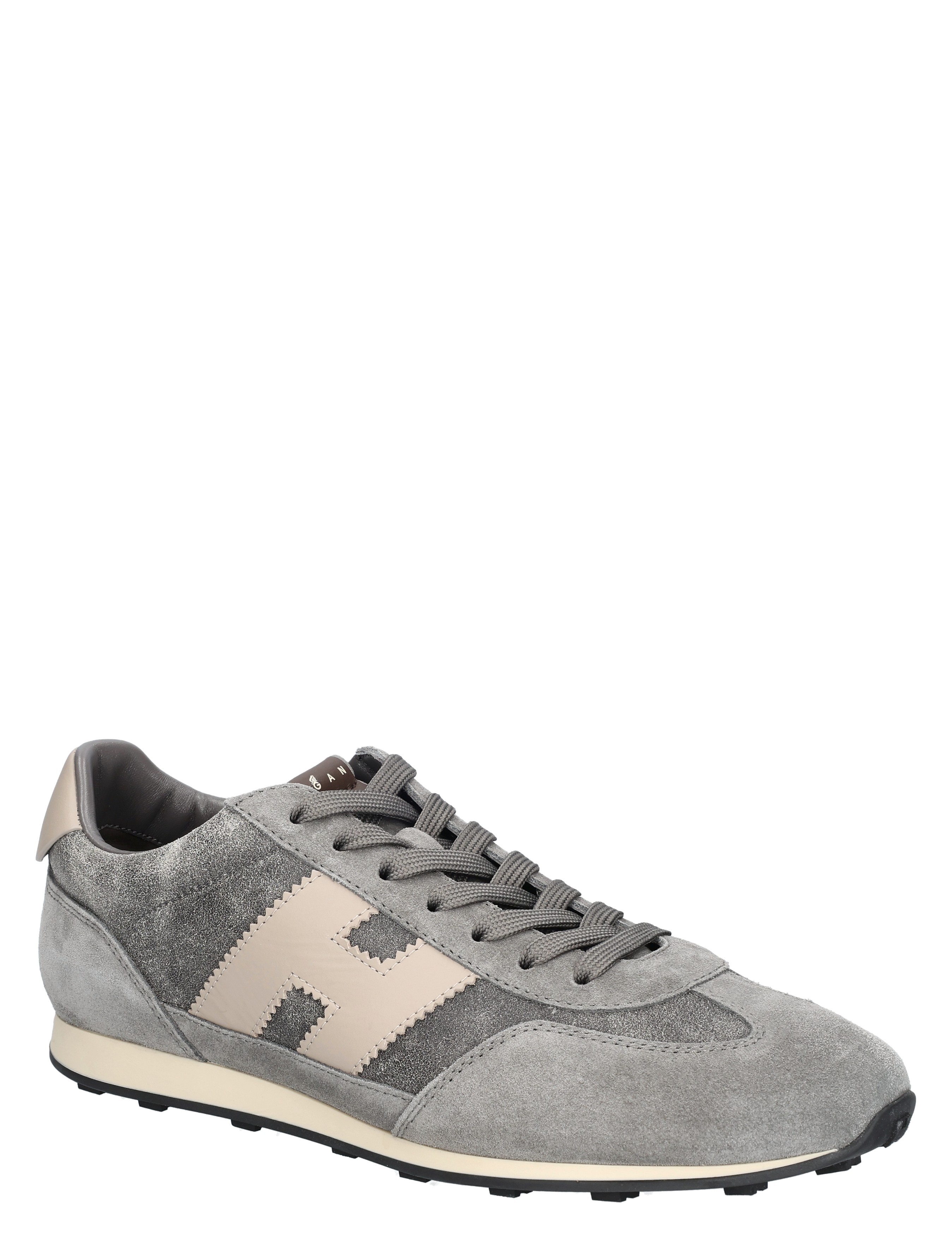 sneaker, grijs, suede, sportschoen, neutraal-kleur