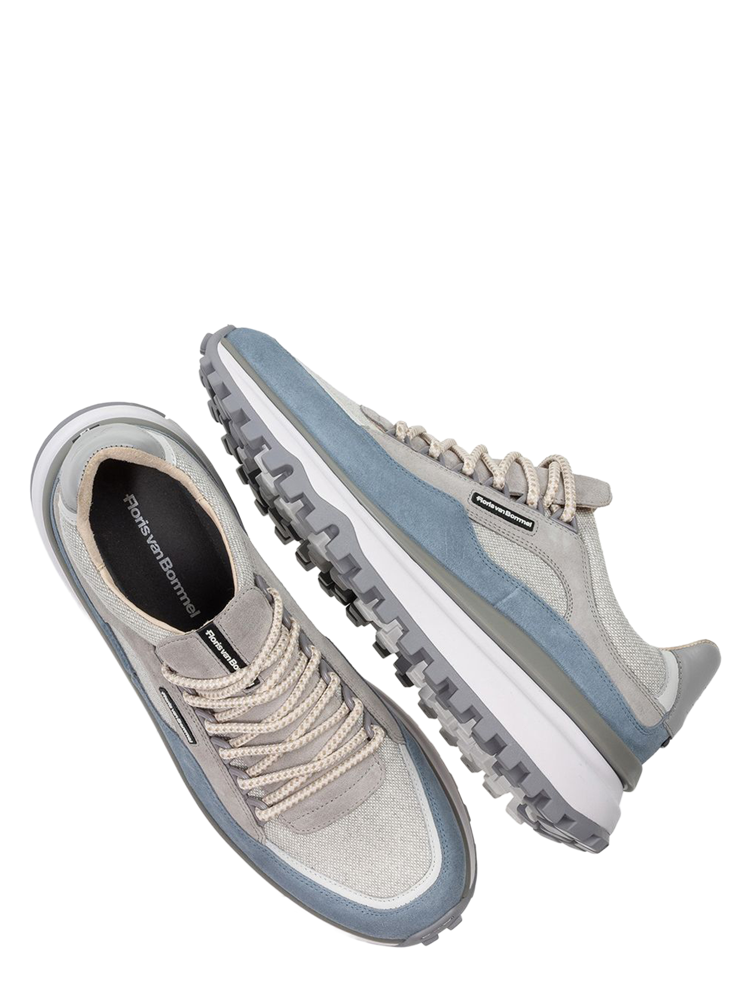 Floris van Bommel - De Gripper 10248 03.10 Light Blue G+Wijdte - Heren - Lage Sneakers - Sneakers - 51443_33_3