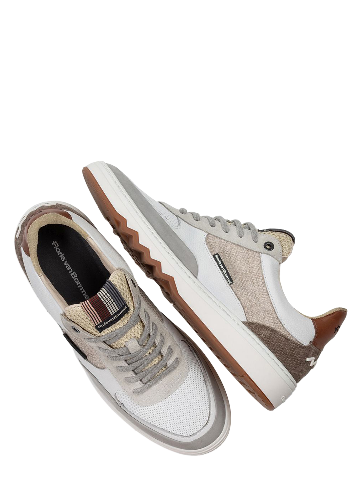 Floris van Bommel - De Kupster 10143 60-01 White G+Wijdte - Heren - Lage Sneakers - Sneakers - 51412_88_3