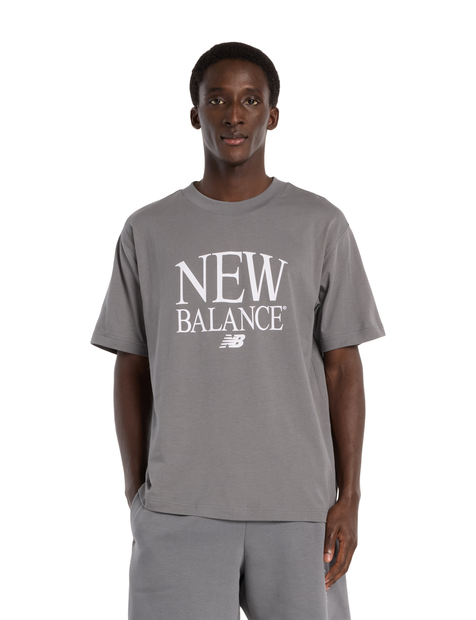 New Balance - Reimagined Graphic T-Shirt Men Grey - Heren - T-Shirts & Polos - 49632_99_1