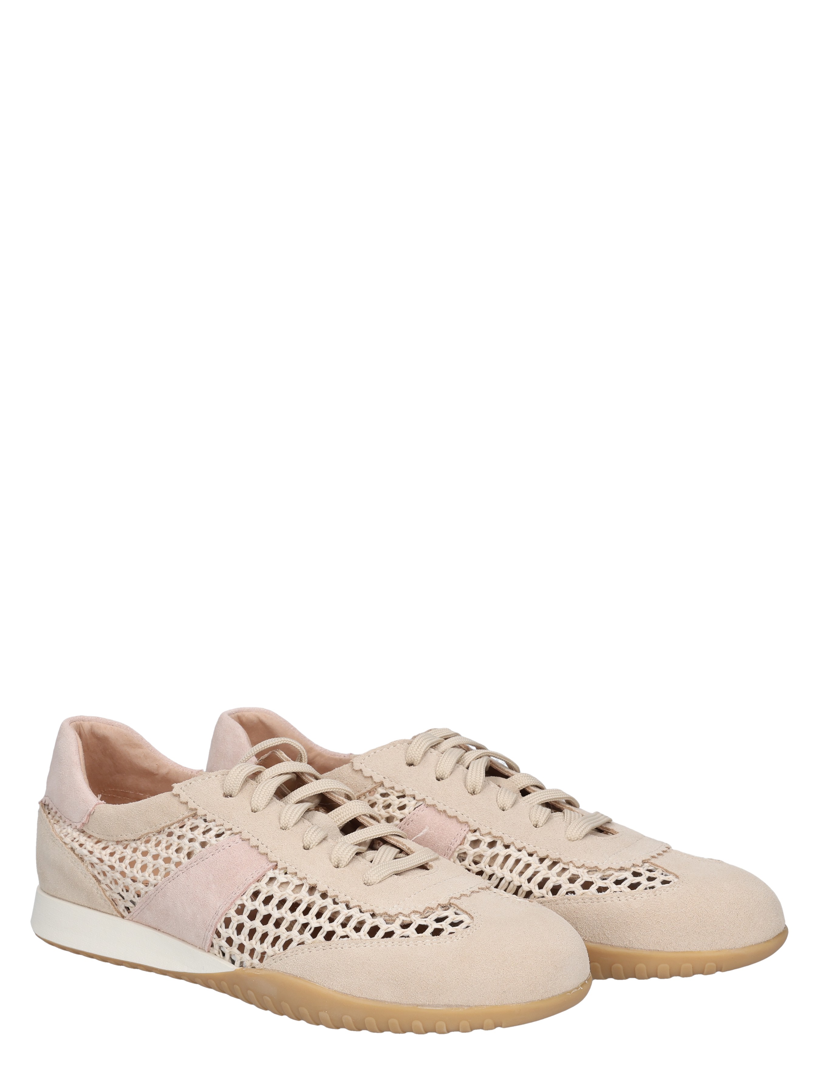 sneaker, dames, lichte kleur, mesh, gair/groeven stof