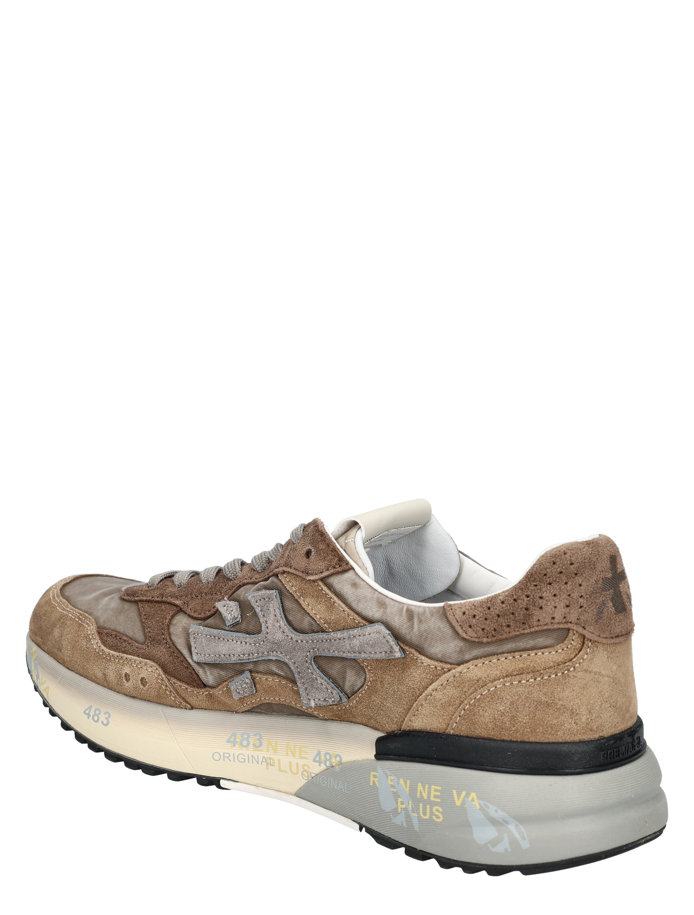sneaker, suede, multicolor, low heel, running