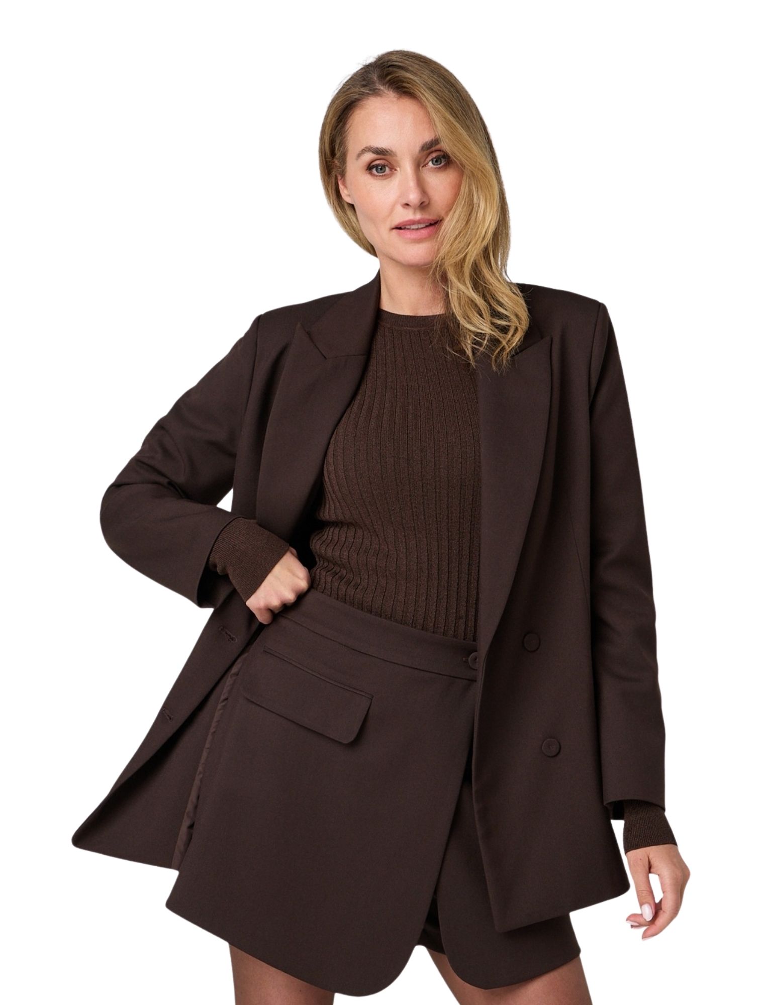 Ibana - Joanna 302550042 Coffeebean - Dames - Jassen en Jacks - 48295_22_3