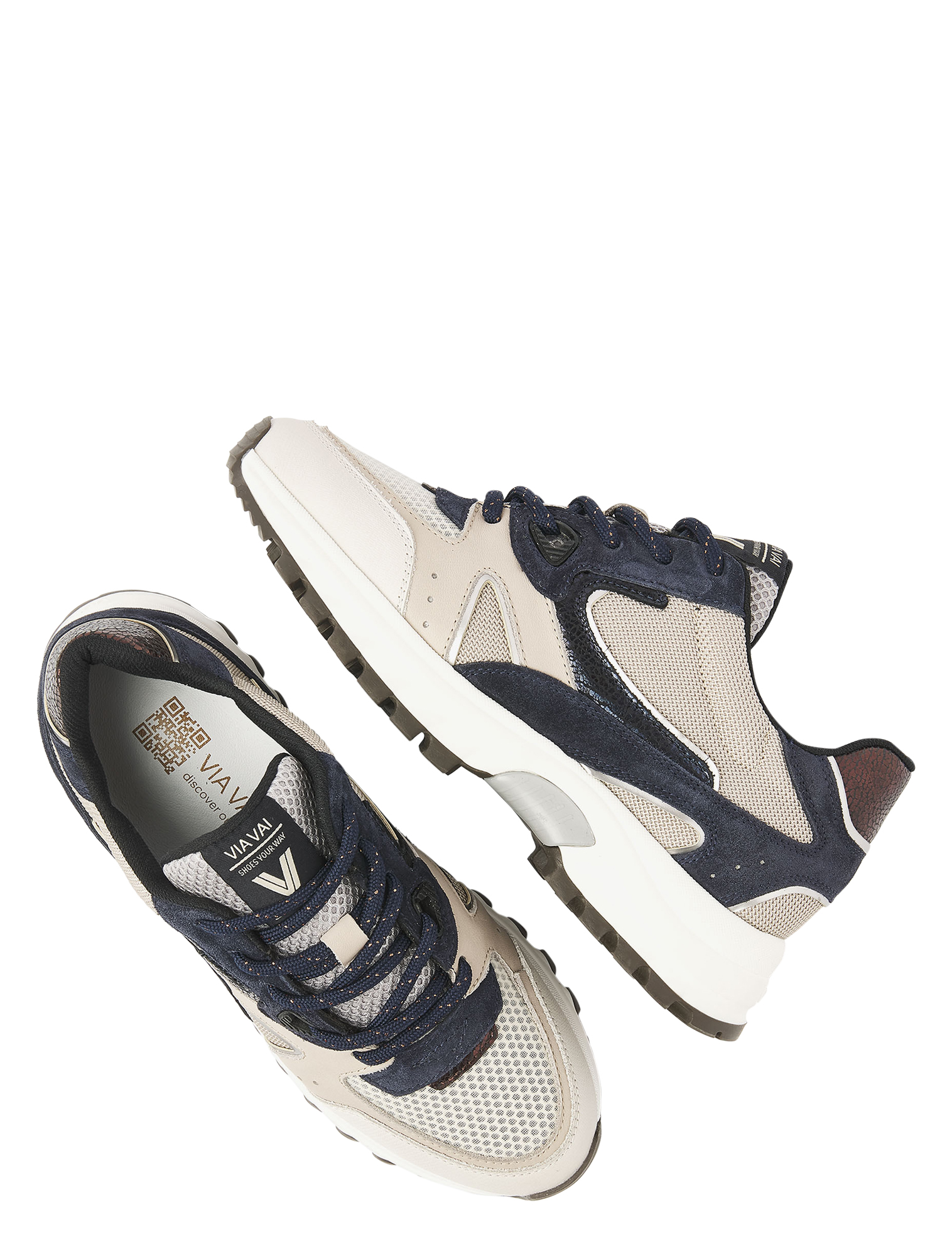 VIA VAI - Danae Vicky 62297 03-603 Beige - Sneakers - Dames - Lage Sneakers - 50061_77_4