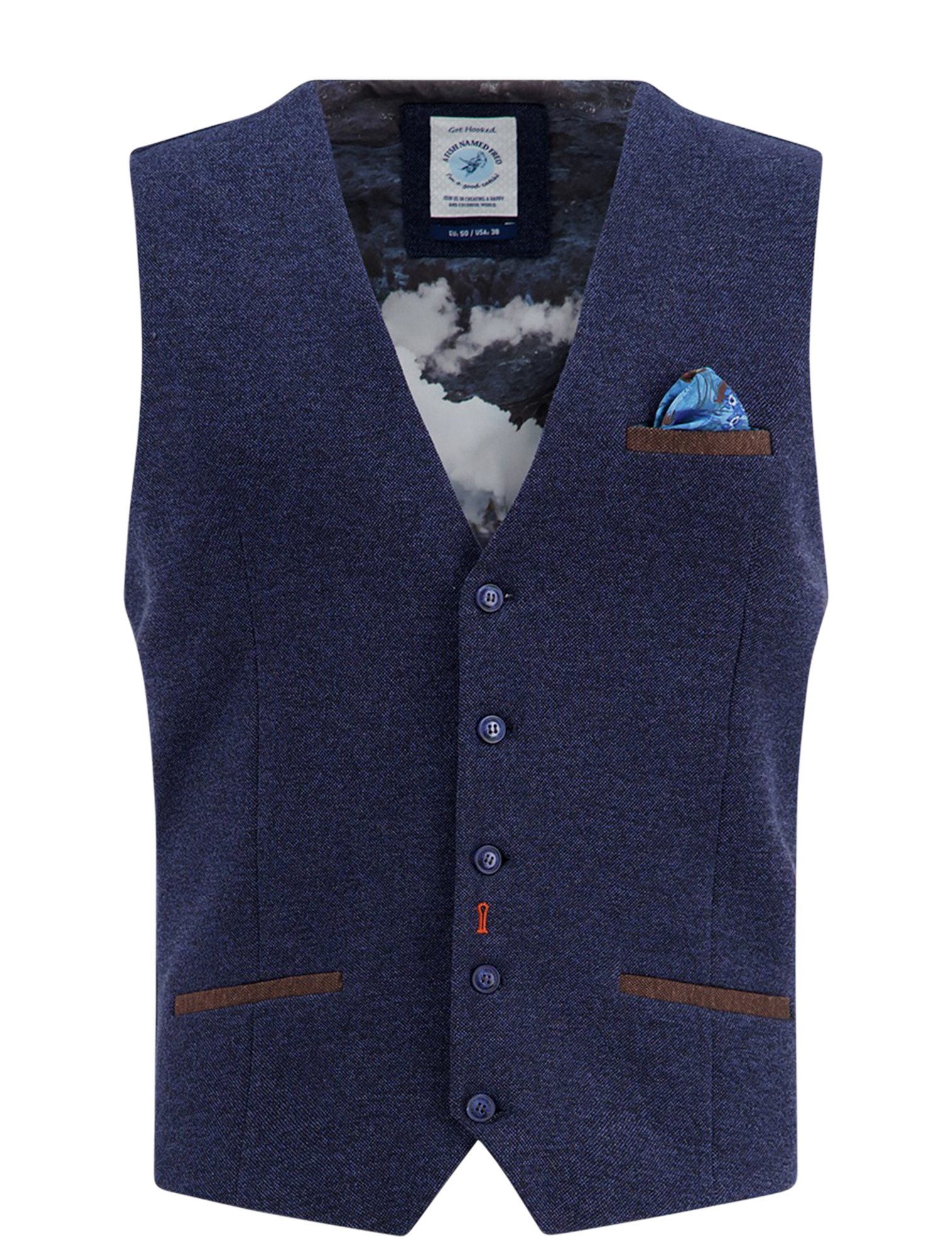 A Fish Named Fred - 32.134 Navy - Heren - Jassen & Jacks - 49552_33_1