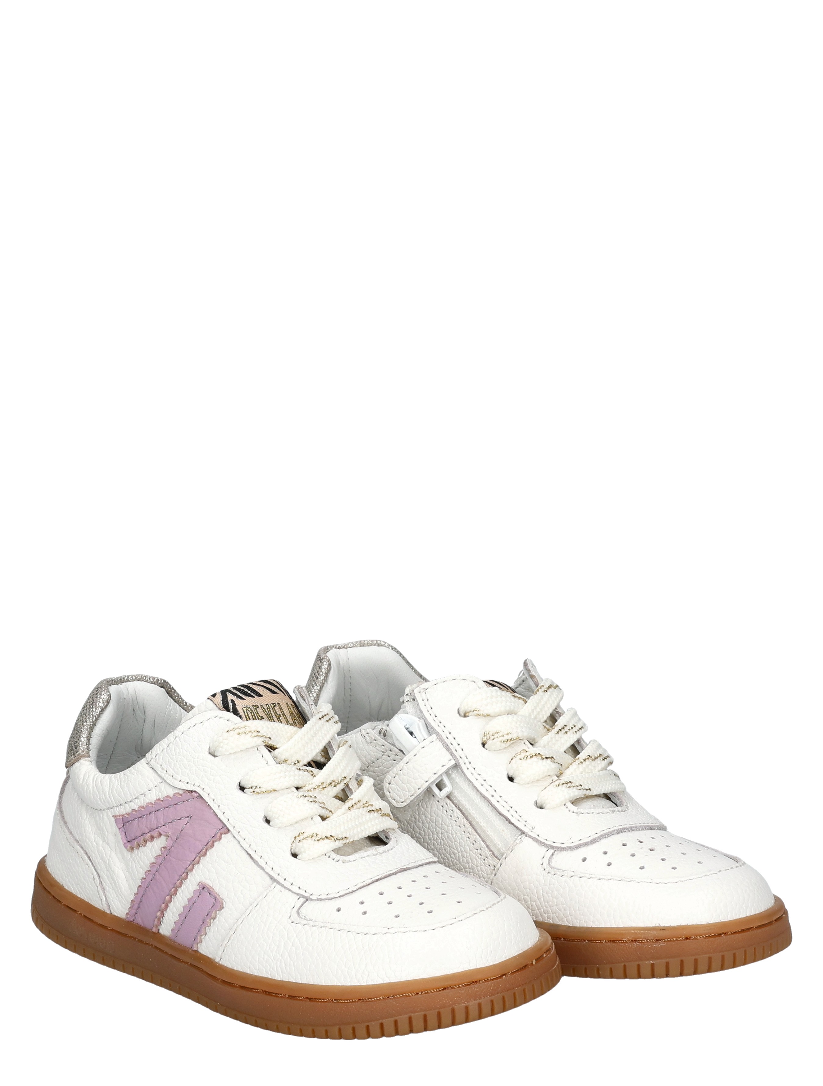 Develab - 44430 White Combi - Meisjes - Veterschoenen - 50539_88_5