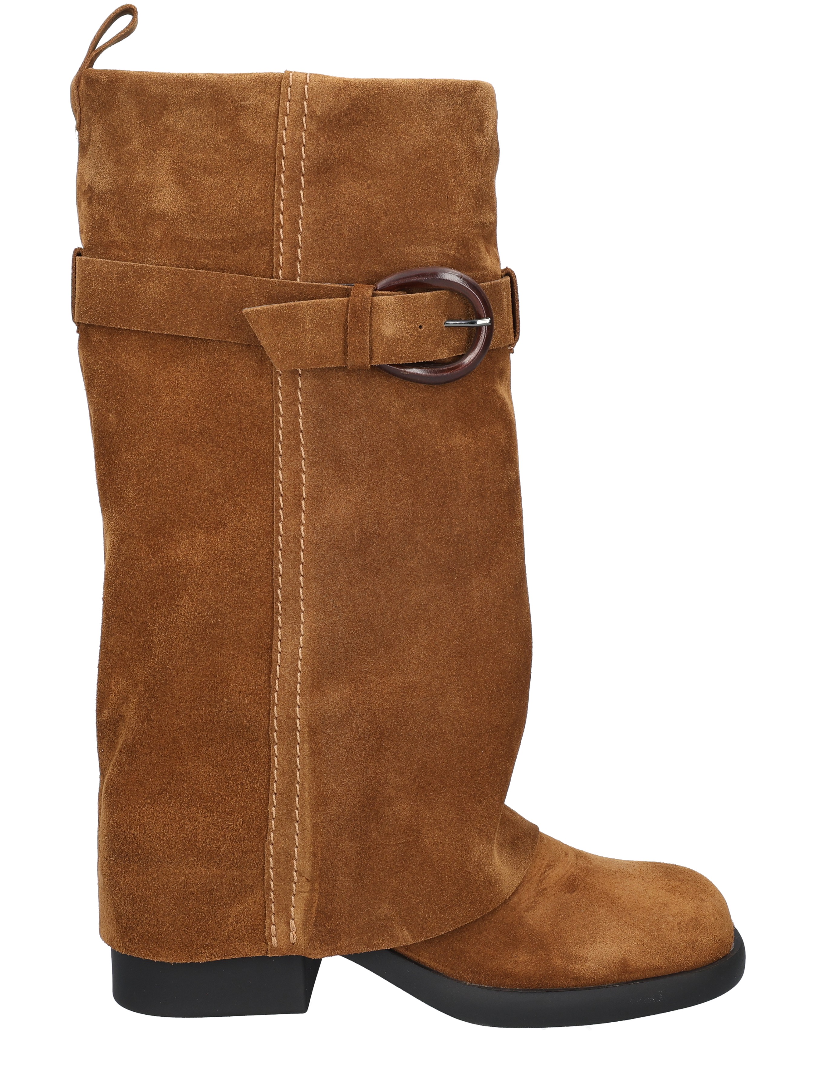 Nubikk - Lizzy Luna 21100100 24S Cognac Suede - Boots - Dames - Lange Laarzen - 52440_02_1