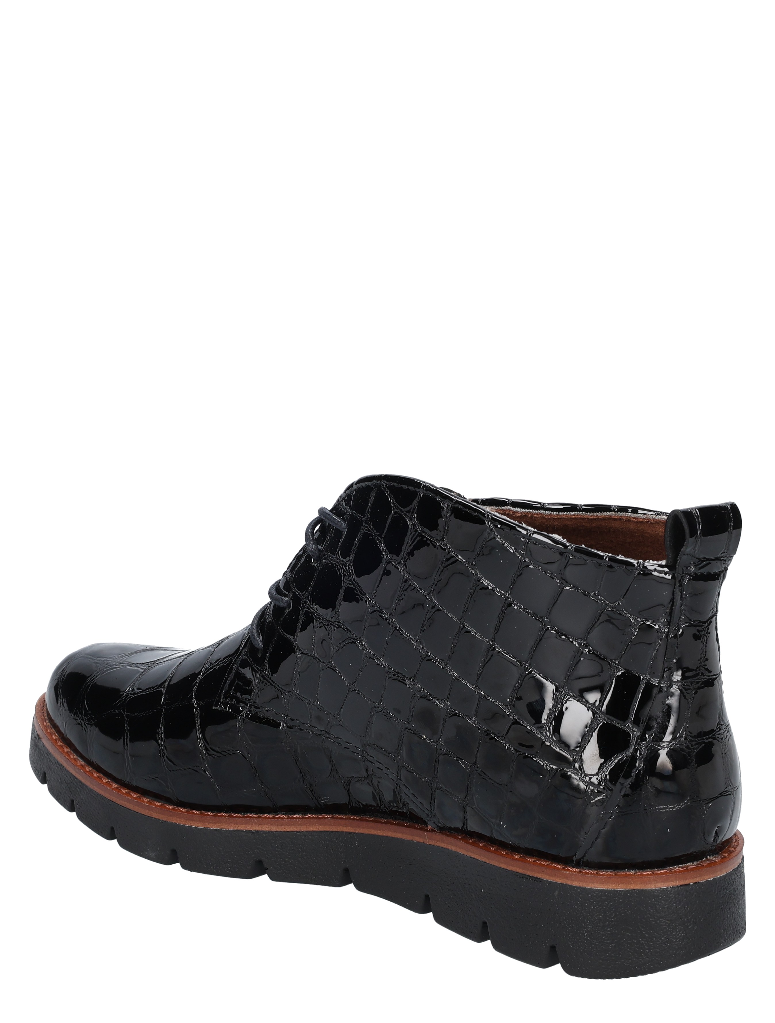 sneaker, laars, lakleder,  effet krokodillenhuid, zwarte boots