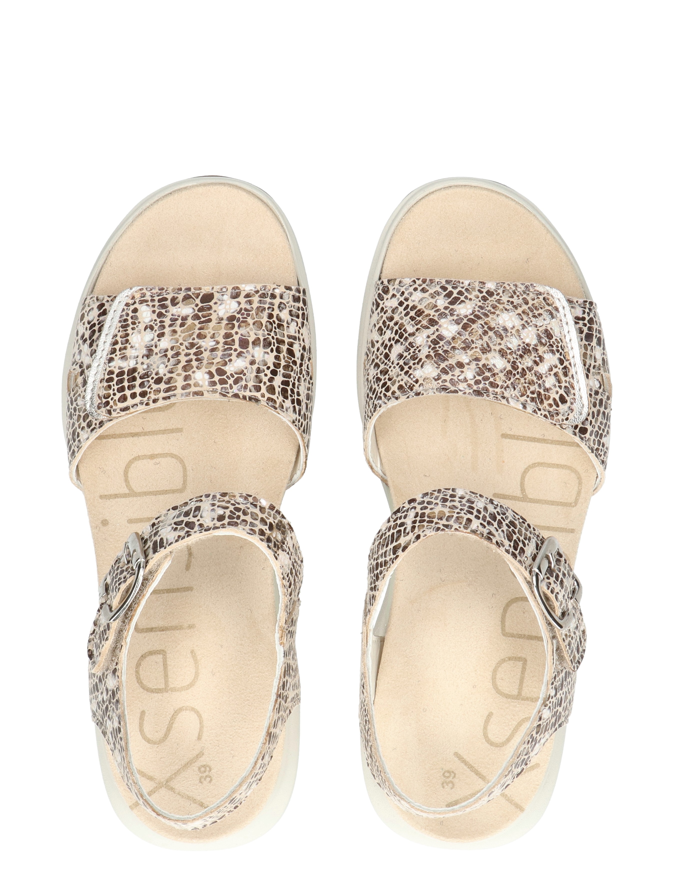 Xsensible - 30312.5 Skala 428 Sand Combi H-Wijdte - Dames - Sandalen - 50412_77_8