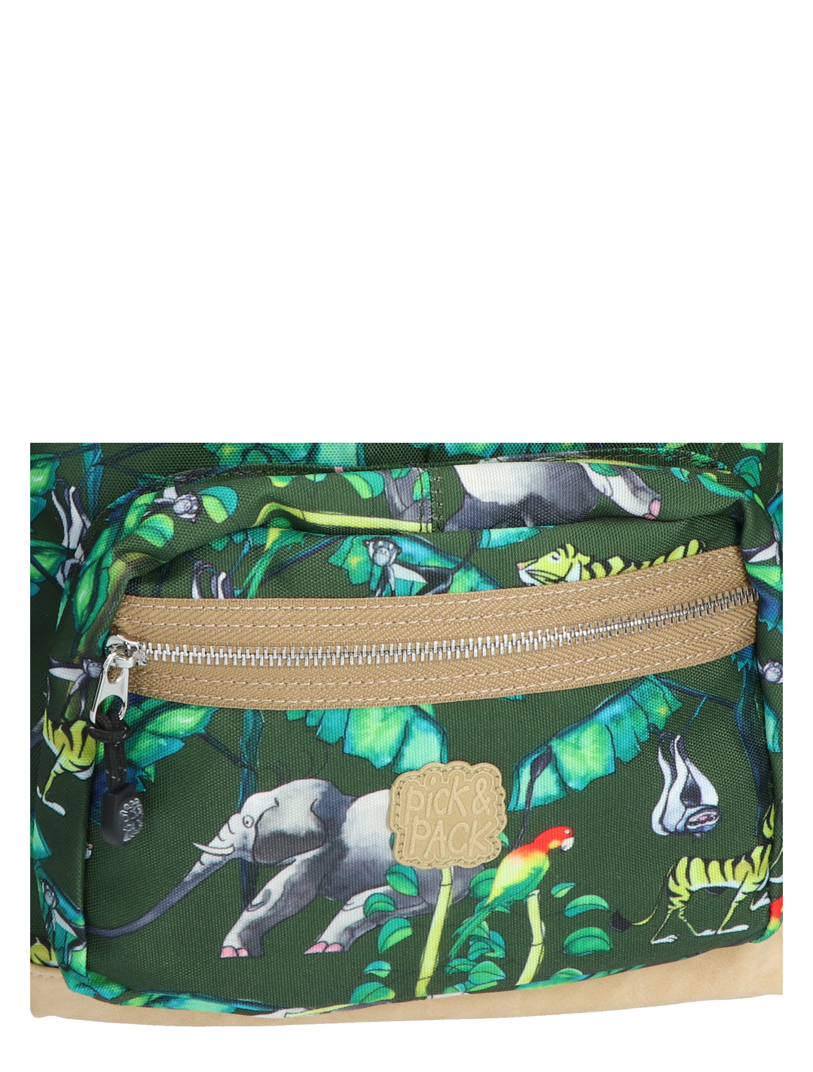 Pick en Pack - Happy Jungle-M Bamboo - Jongens - Rugtassen - 41171_66_5