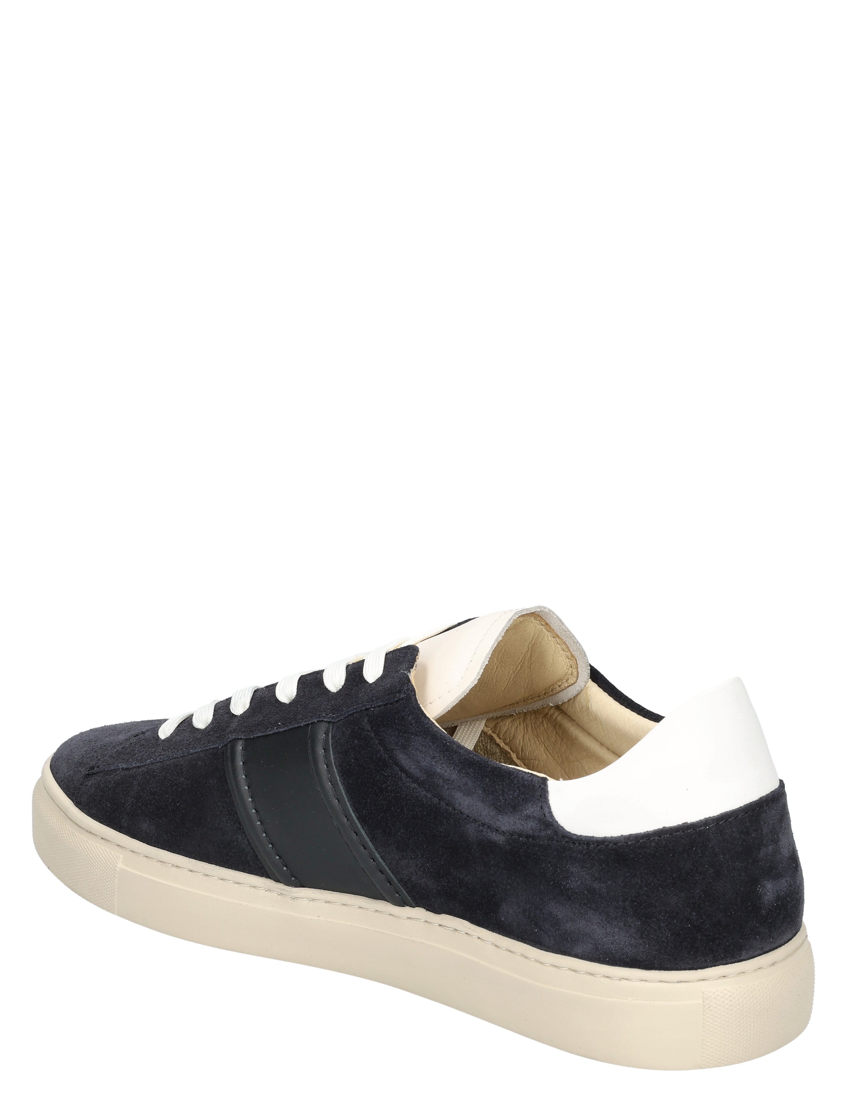 sneaker, warte, velvet, donkerblauw, laid-back
