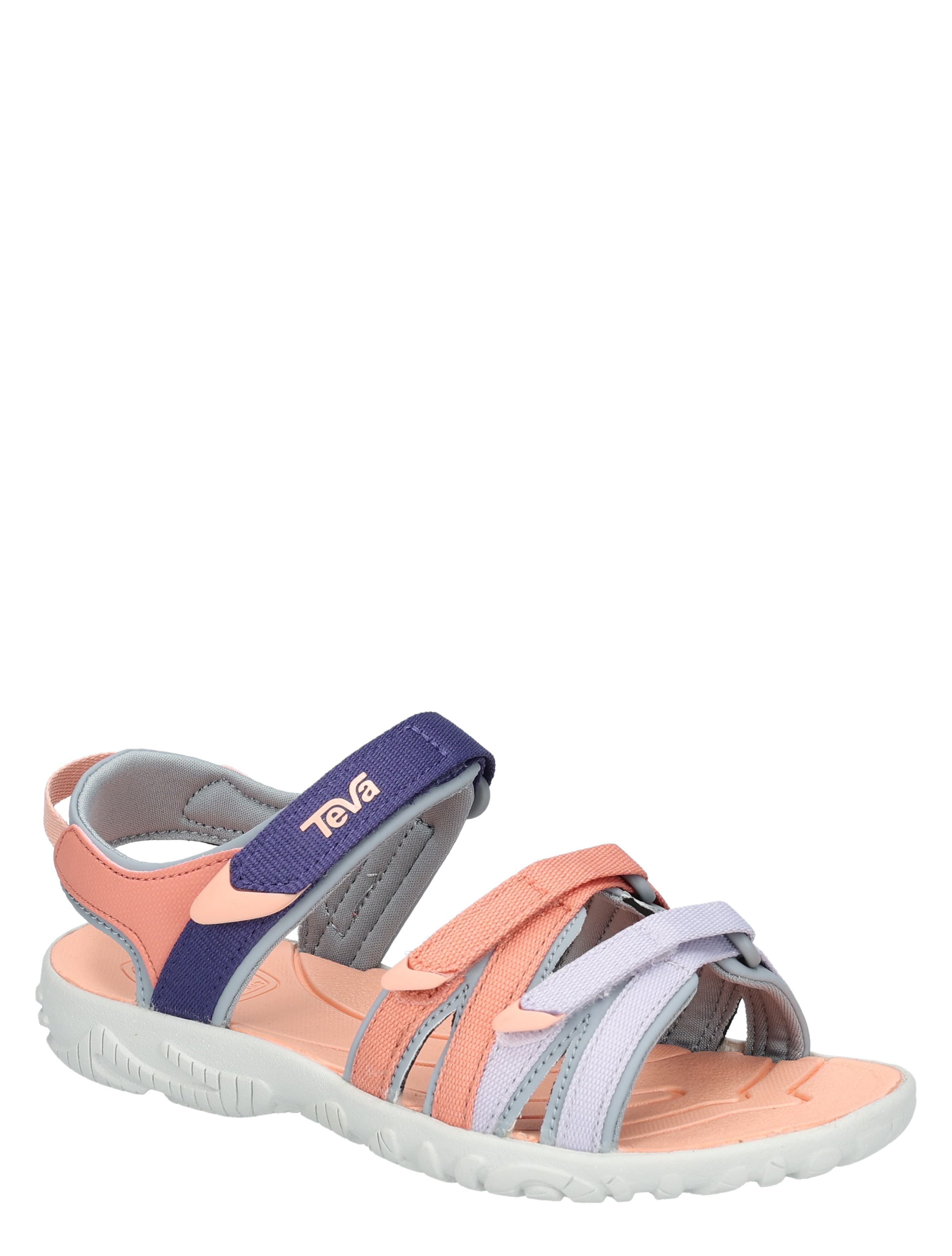 sandalen, strandssandalen, wandelzool, polyesterband, pastelkleuren