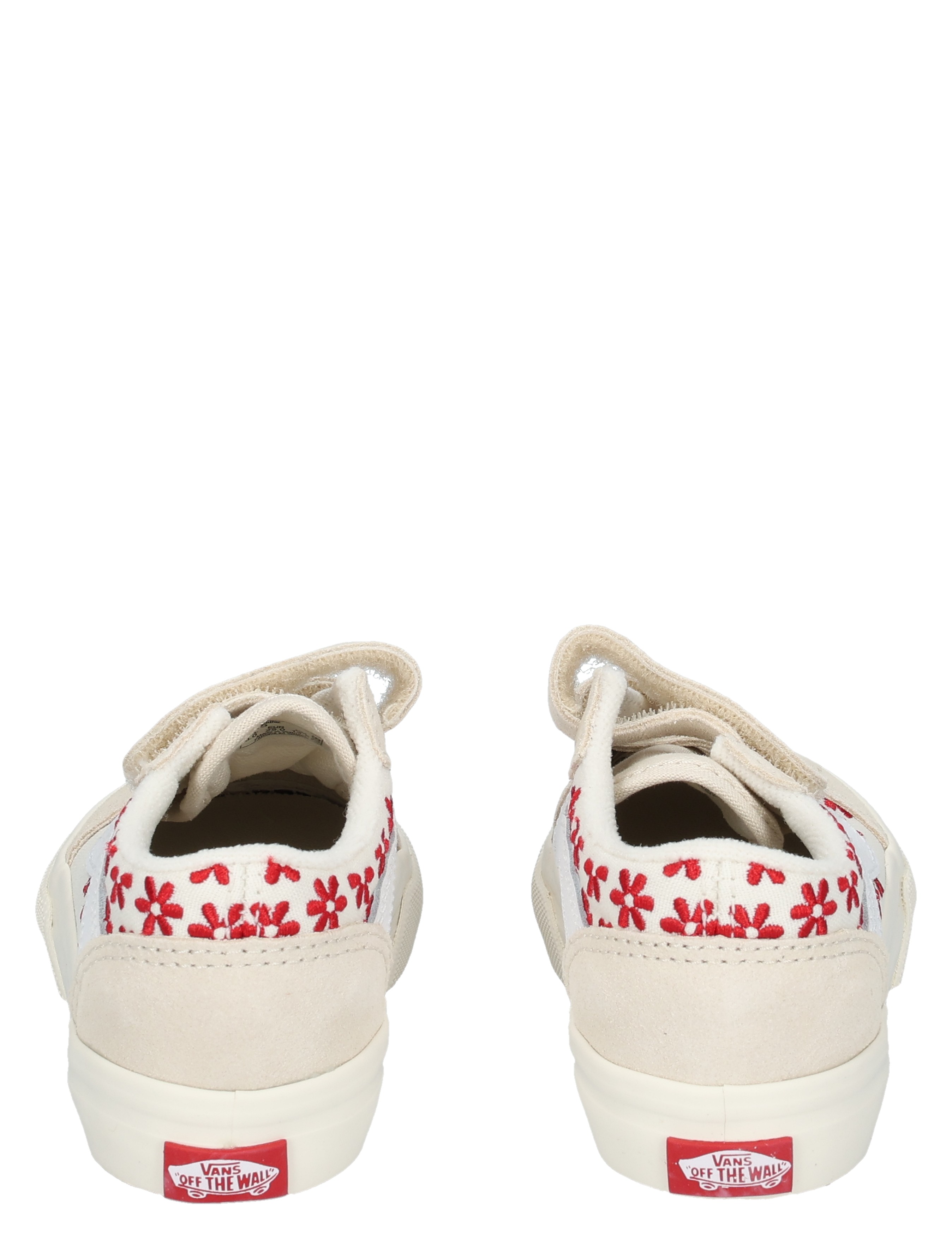 Vans - Old Skool V VN000CTG IZQ1 Racing Red - Meisjes - Lage Sneakers - Sneakers - 49801_74_6