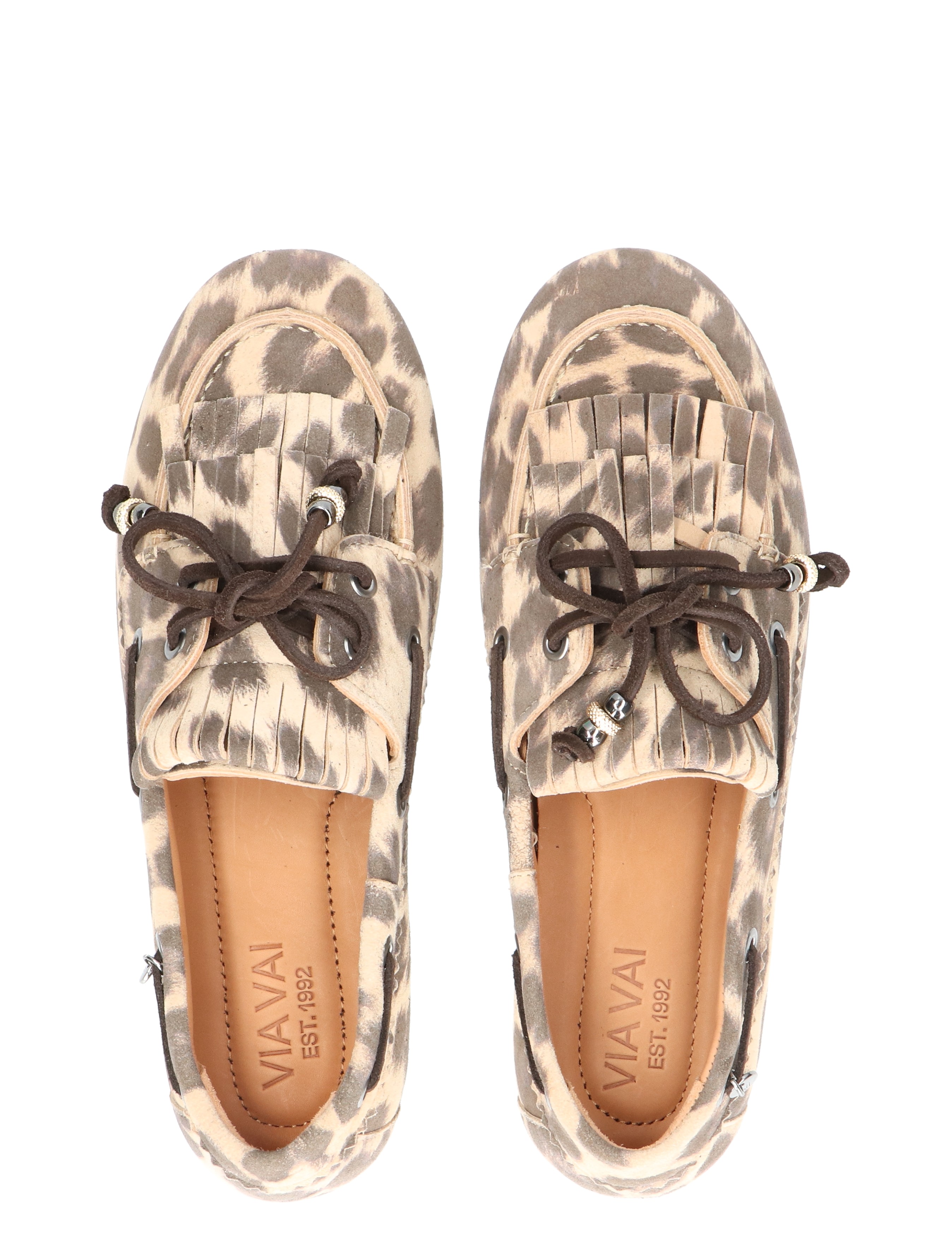 VIA VAI - June Loua 62374 03-315 Brown Leopard - Dames - Loafers - 49781_22_7