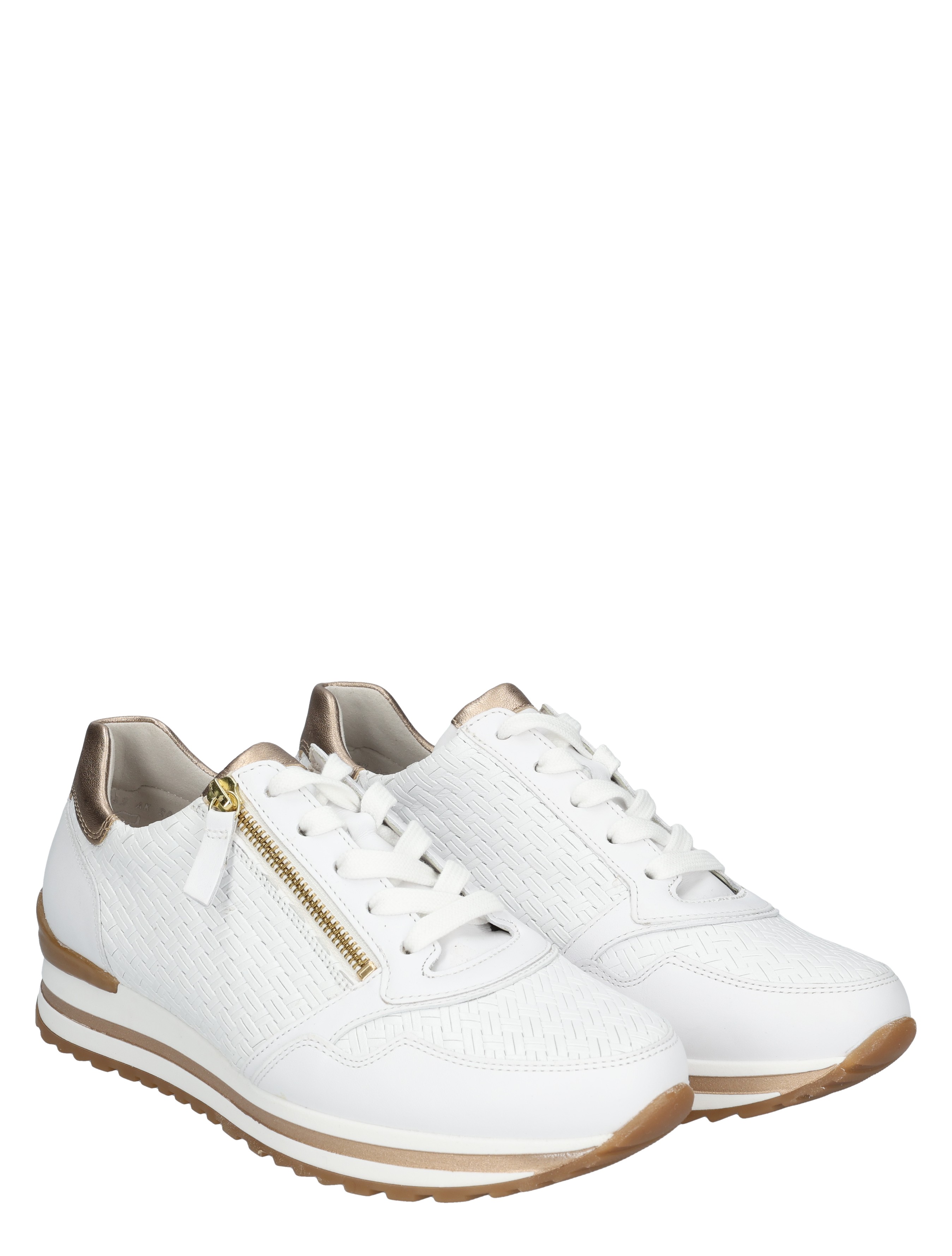 Gabor - 86.528.80 80 weiss/platino(gold) - Dames - Veterschoenen - Casual Veterschoenen - 49998_88_5