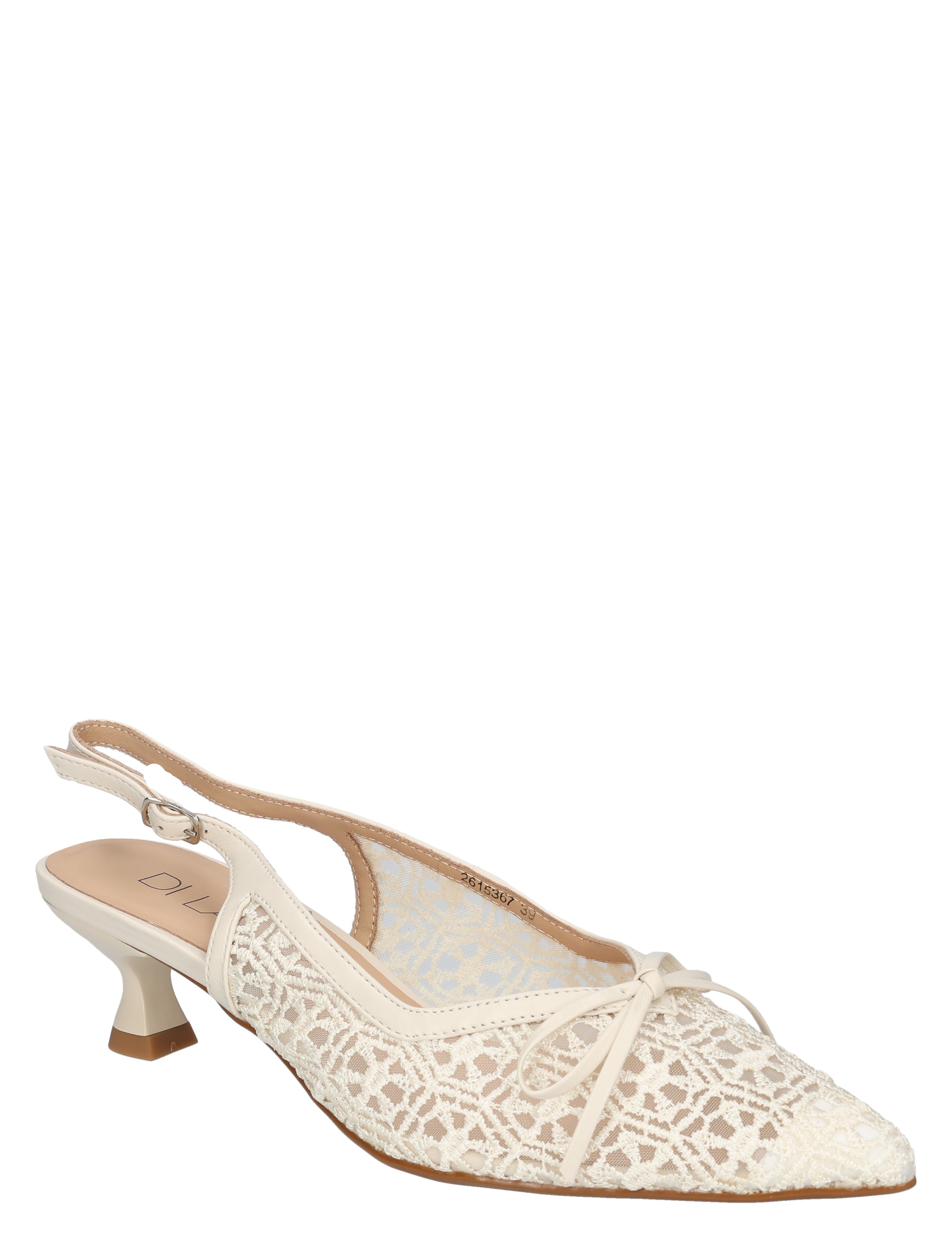 Di Lauro - Dana Off White Lace - Dames - Pumps - 50269_77_3