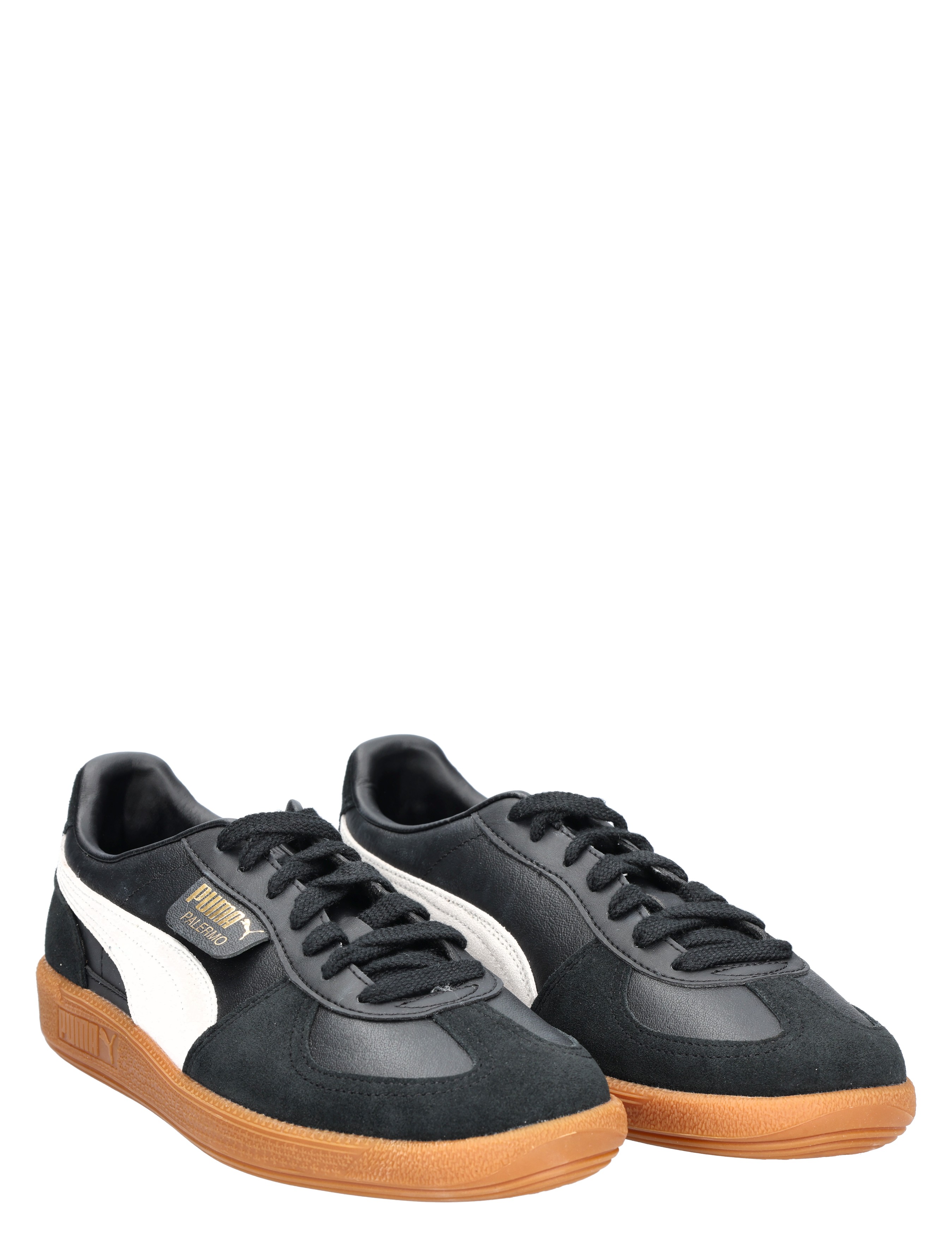 Puma - Palermo 396464 03 Black Leather - Heren - Lage Sneakers - Sneakers - 48073_11_5