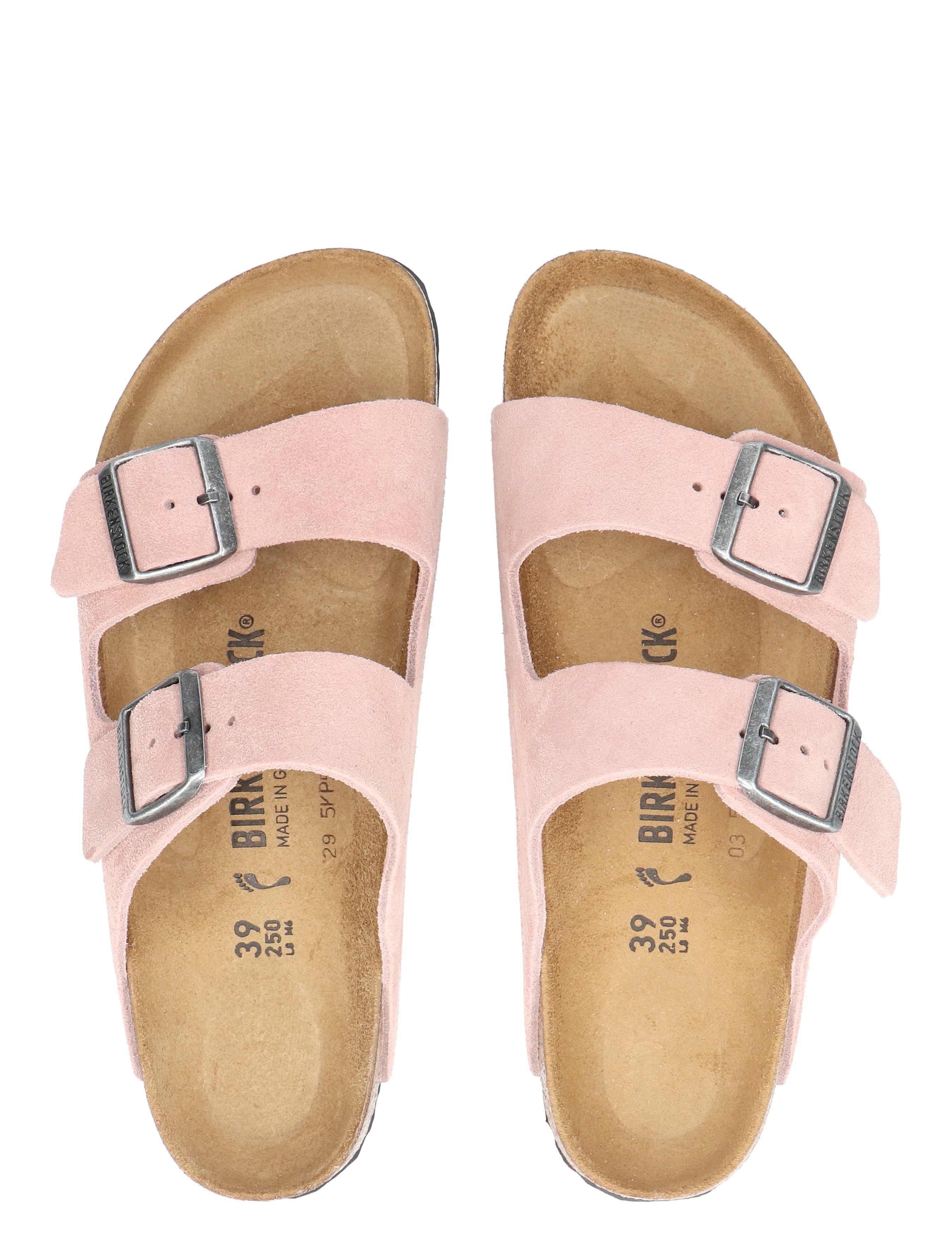 Birkenstock - Arizona 1031651 Suede Pink Clay - Dames - Muiltjes - 49865_48_7