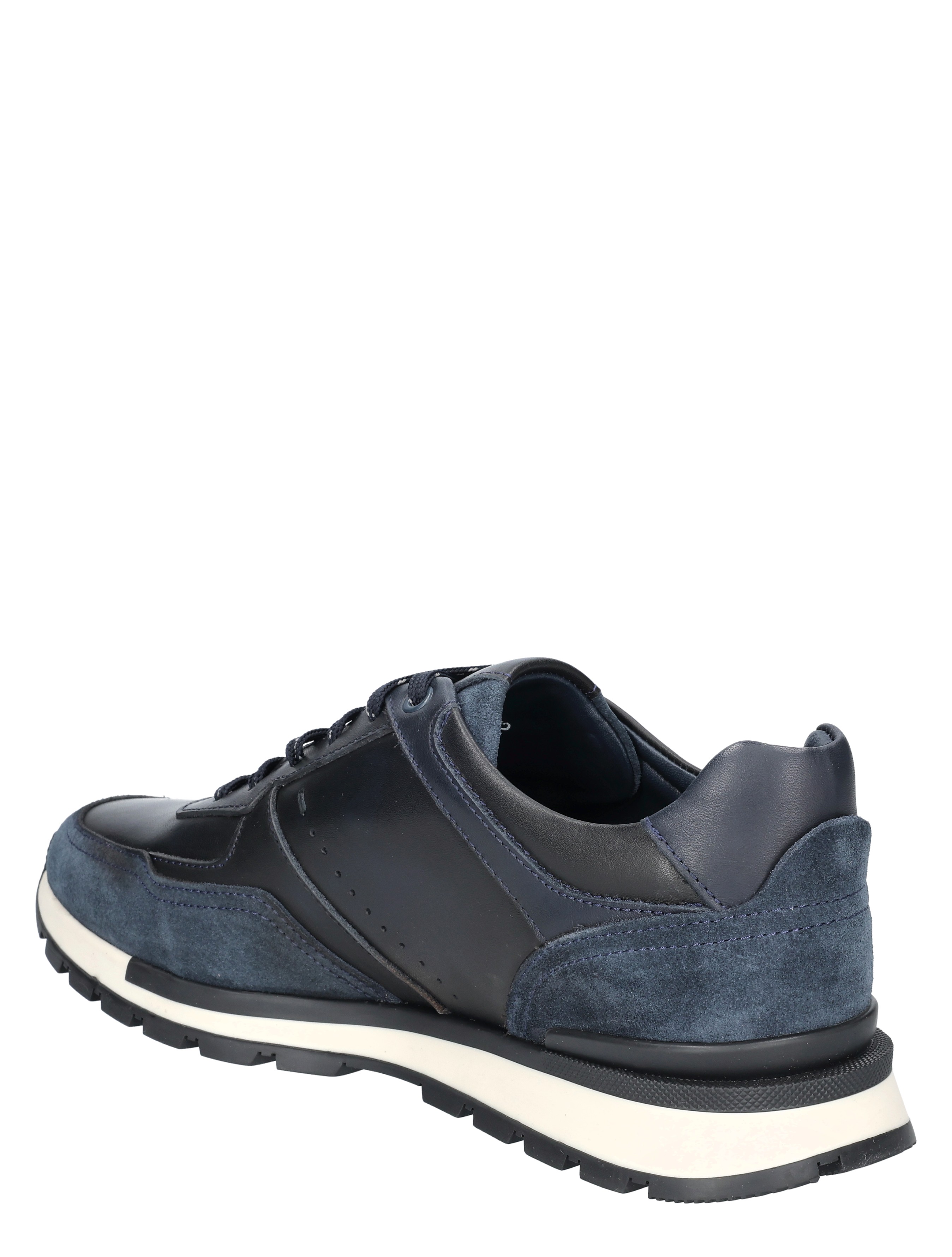 sneaker, leder, blau, suede, sportschoen