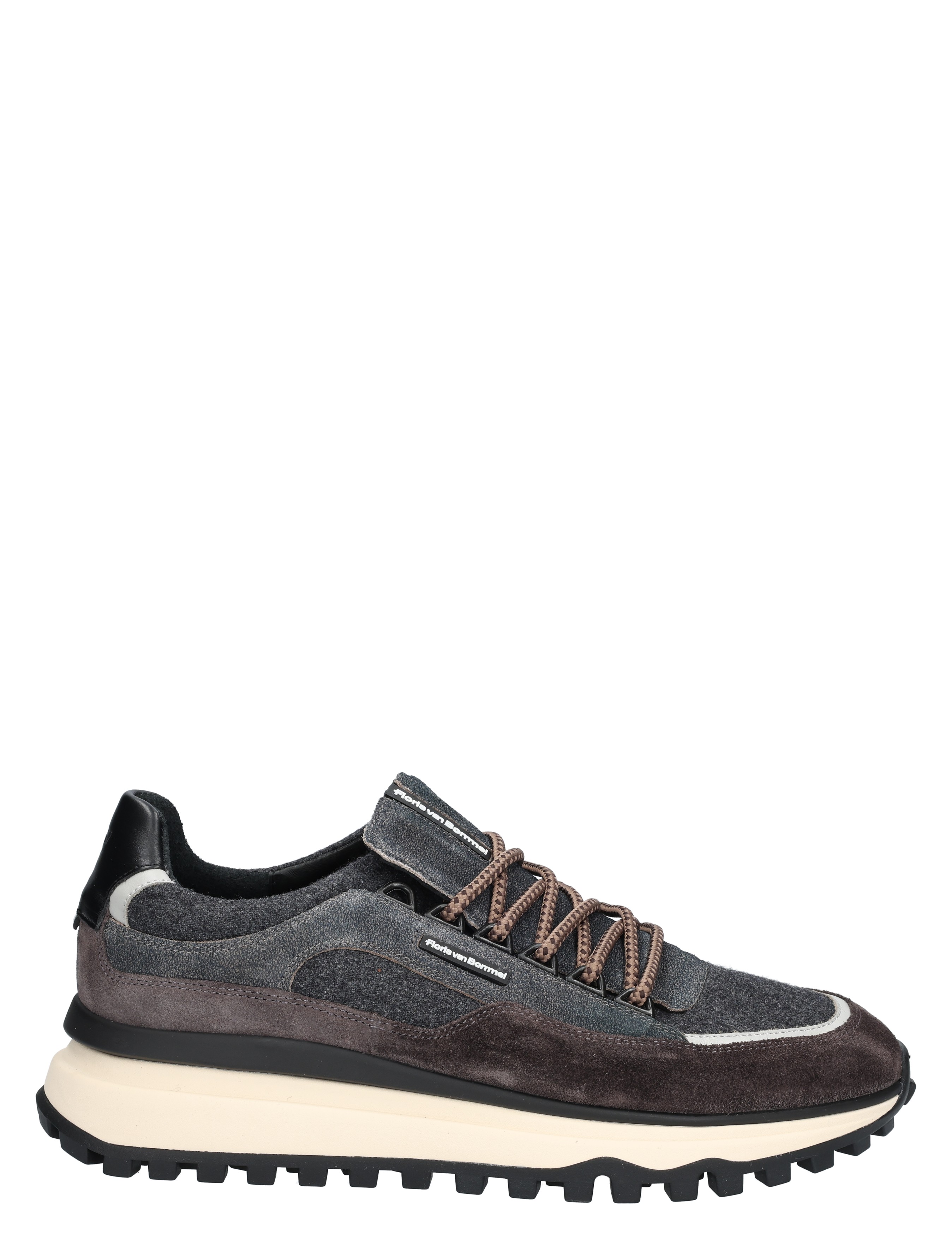 Floris van Bommel - De Gripper SFM-10248 31-01 Dark Grey G+ Wijdte - Heren - Lage Sneakers - Sneakers - 49304_29_1