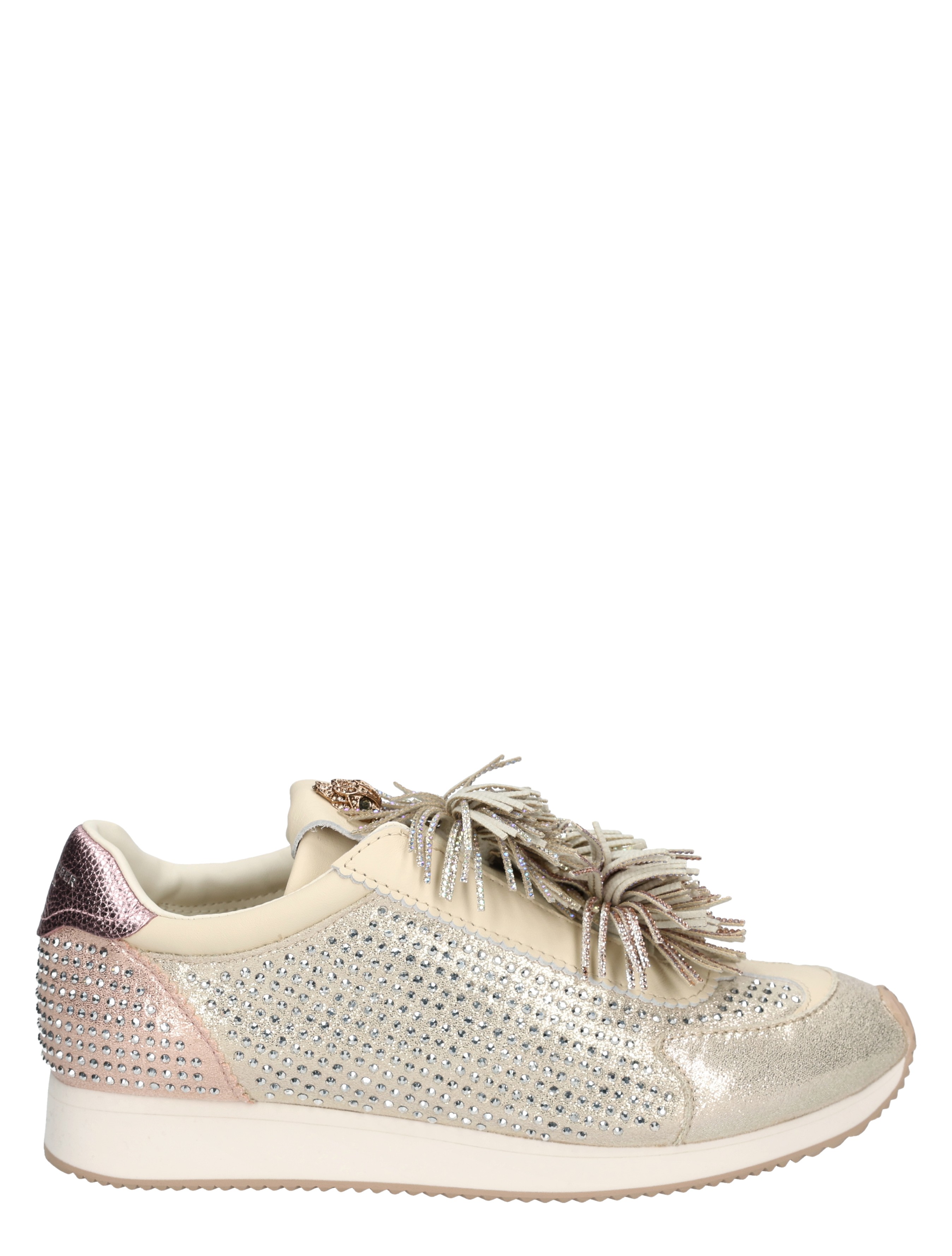 Kurt Geiger - Islington PomPom Sneaker Metal Combi - Sneakers - Dames - Lage Sneakers - 49593_53_1