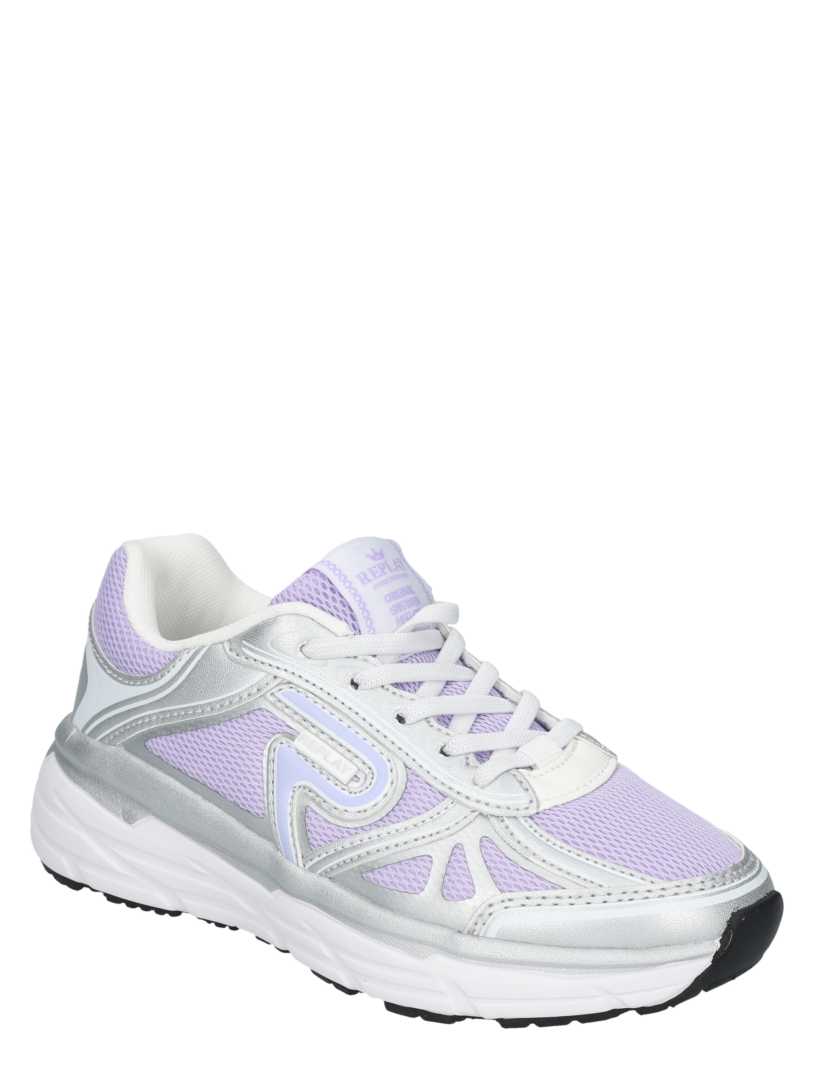 Replay - JS900008T 3519 Silver Lilac White - Meisjes - Lage Sneakers - Sneakers - 49846_54_3