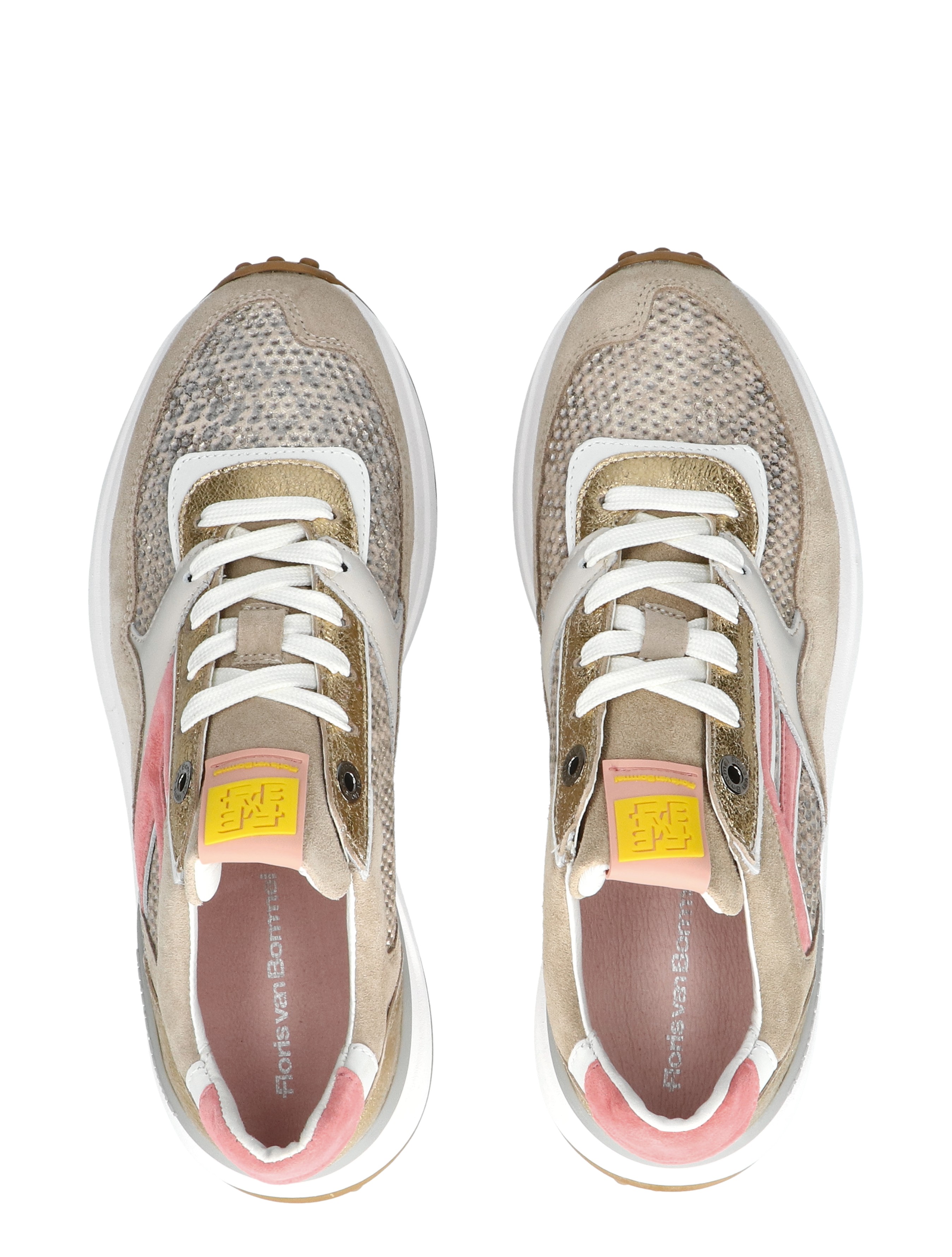 Floris van Bommel - Noppi 91-01 Gold G-Wijdte - Sneakers - Dames - Lage Sneakers - 47131_53_7