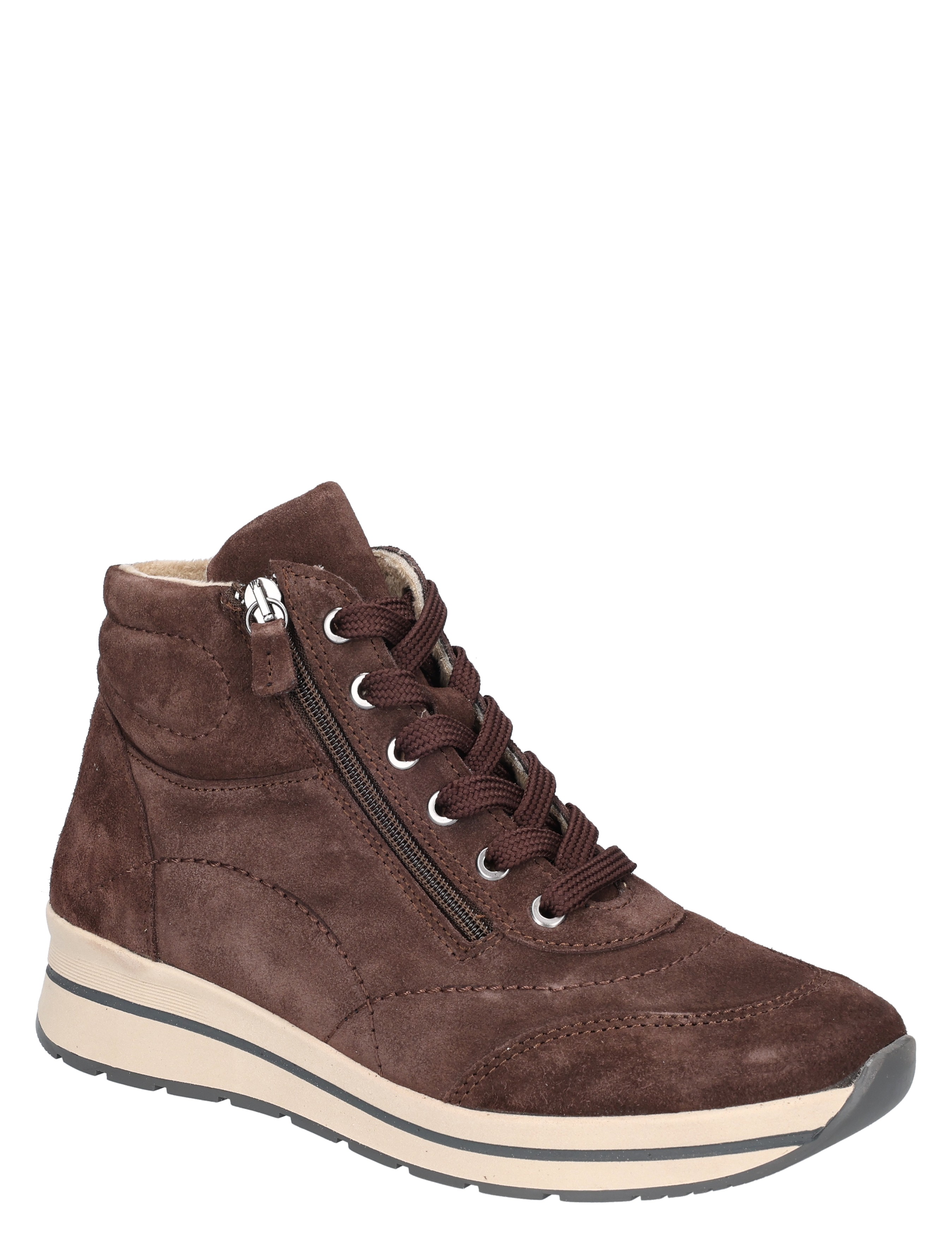 weldadig, laars, bruine kleur, suède, veterschoen
