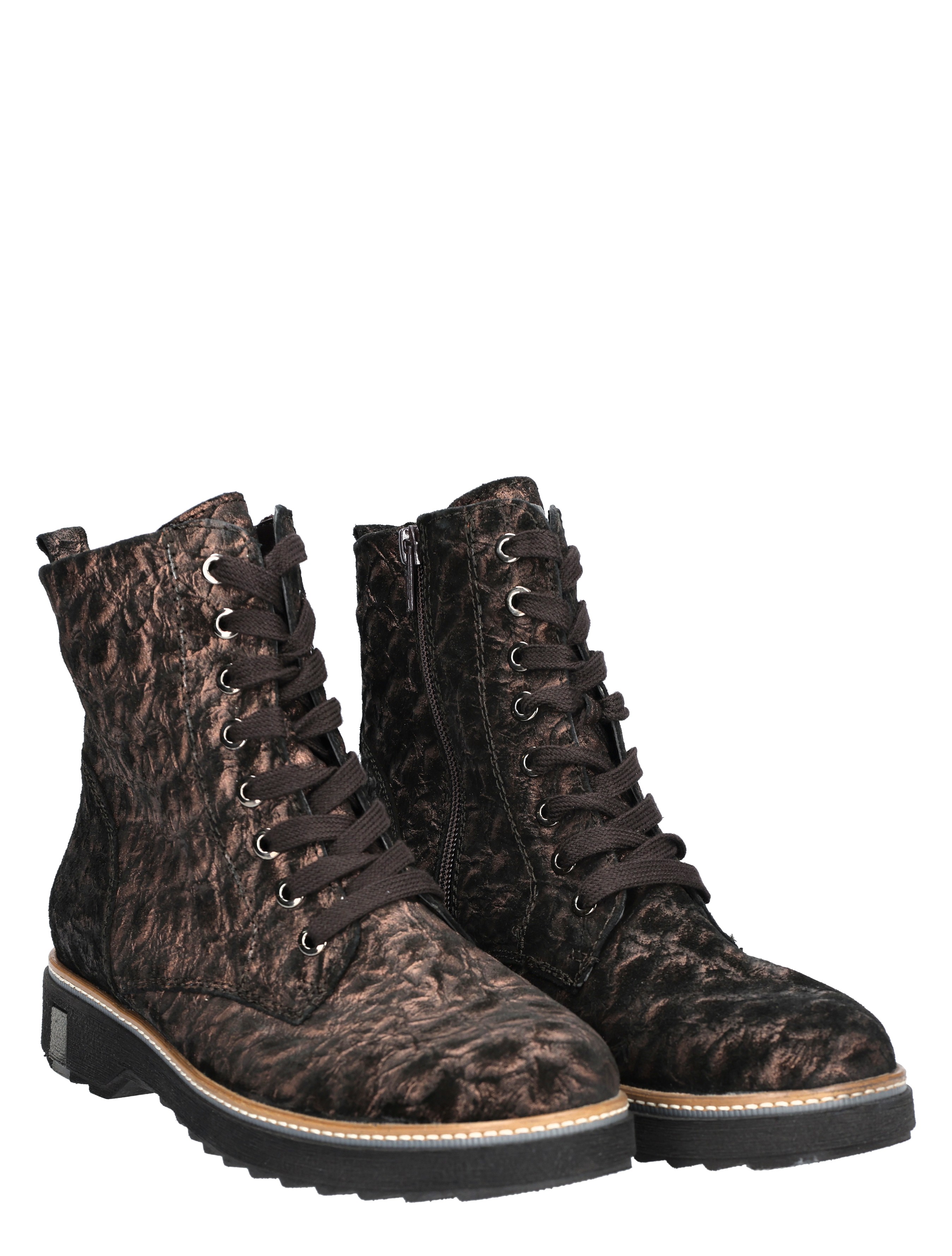 Waldlaufer - 683801 Brown K-Wijdte - Dames - Boots - Veter Boots - 48872_22_5