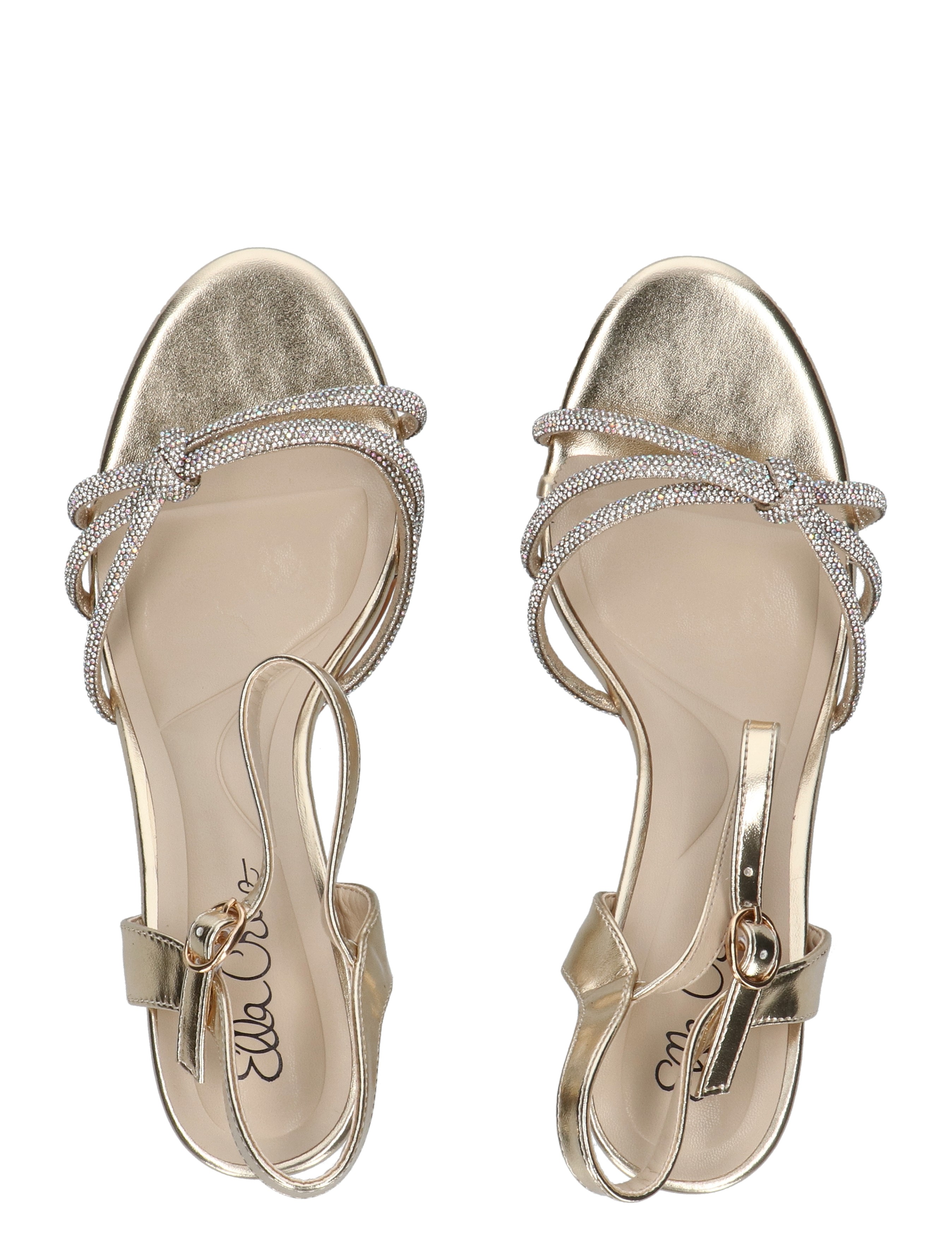 sandalen, dames, glitter, sandalen met strass, sleehakken