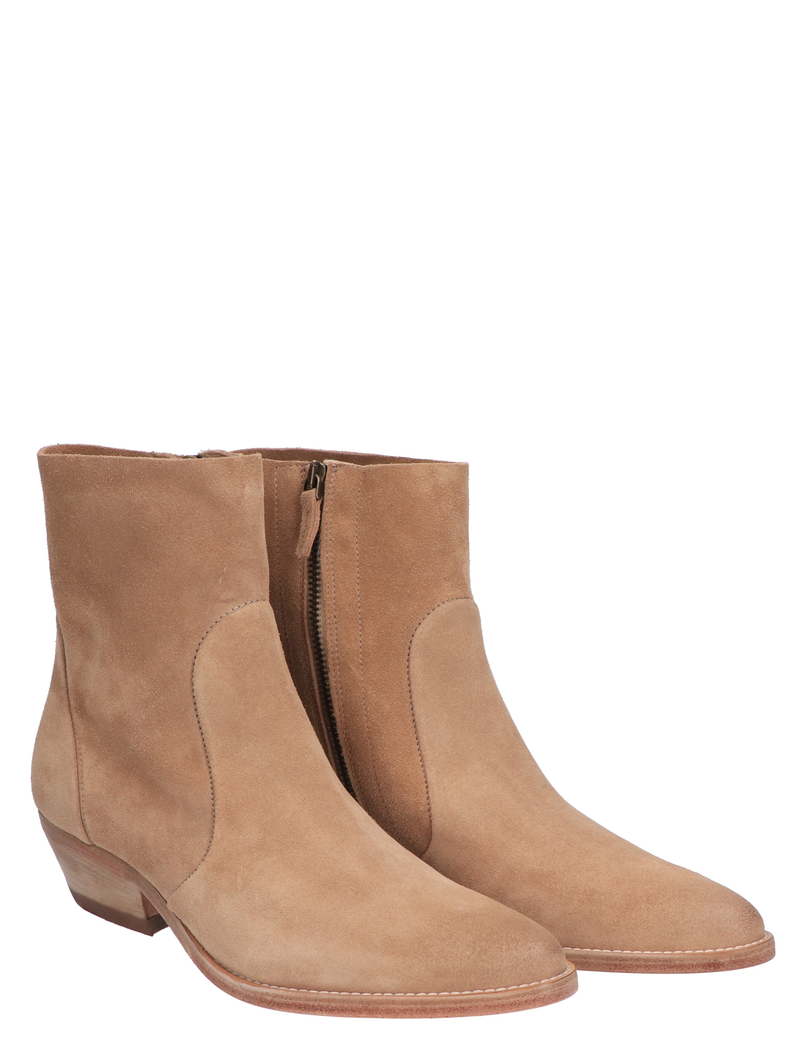 Julie Dee - ME307 Ecru - Dames - Boots - Enkellaarsjes - Cowboylaarzen - 47326_77_5