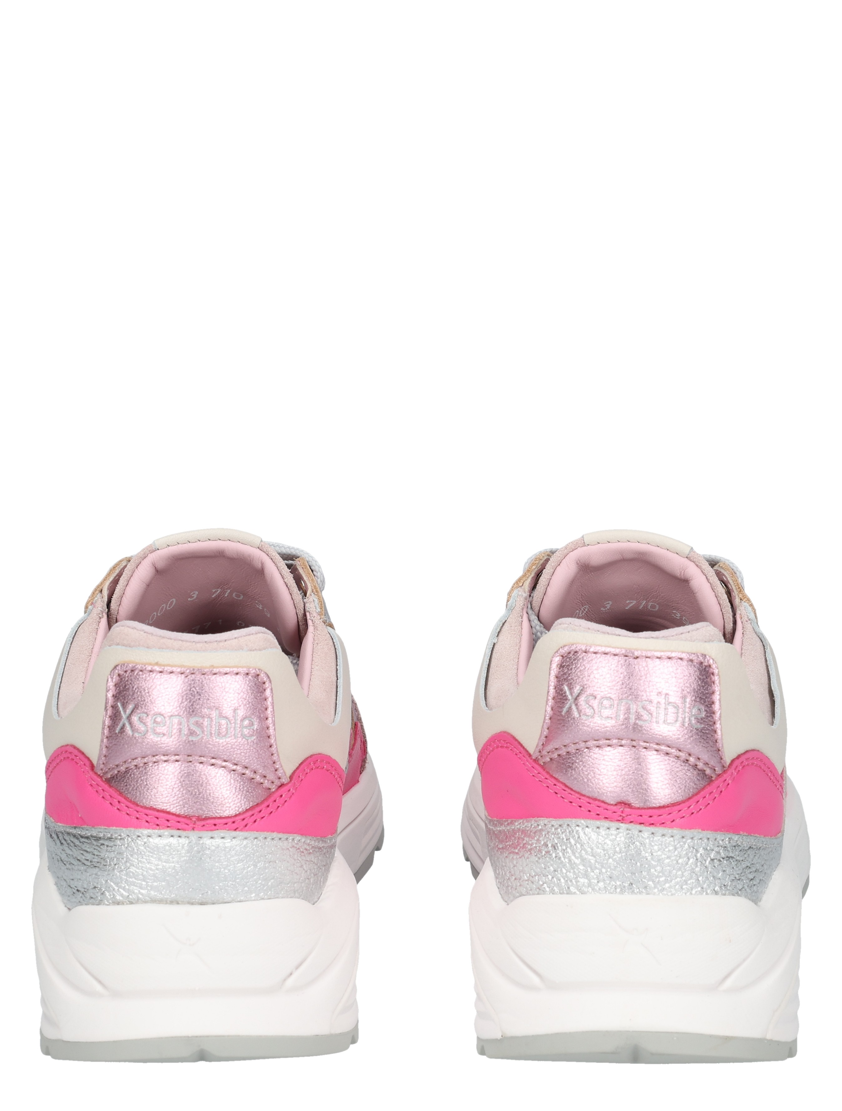 kindersneakers, sportieve sneaker, pink accenten, glanzend metallic, witte zool