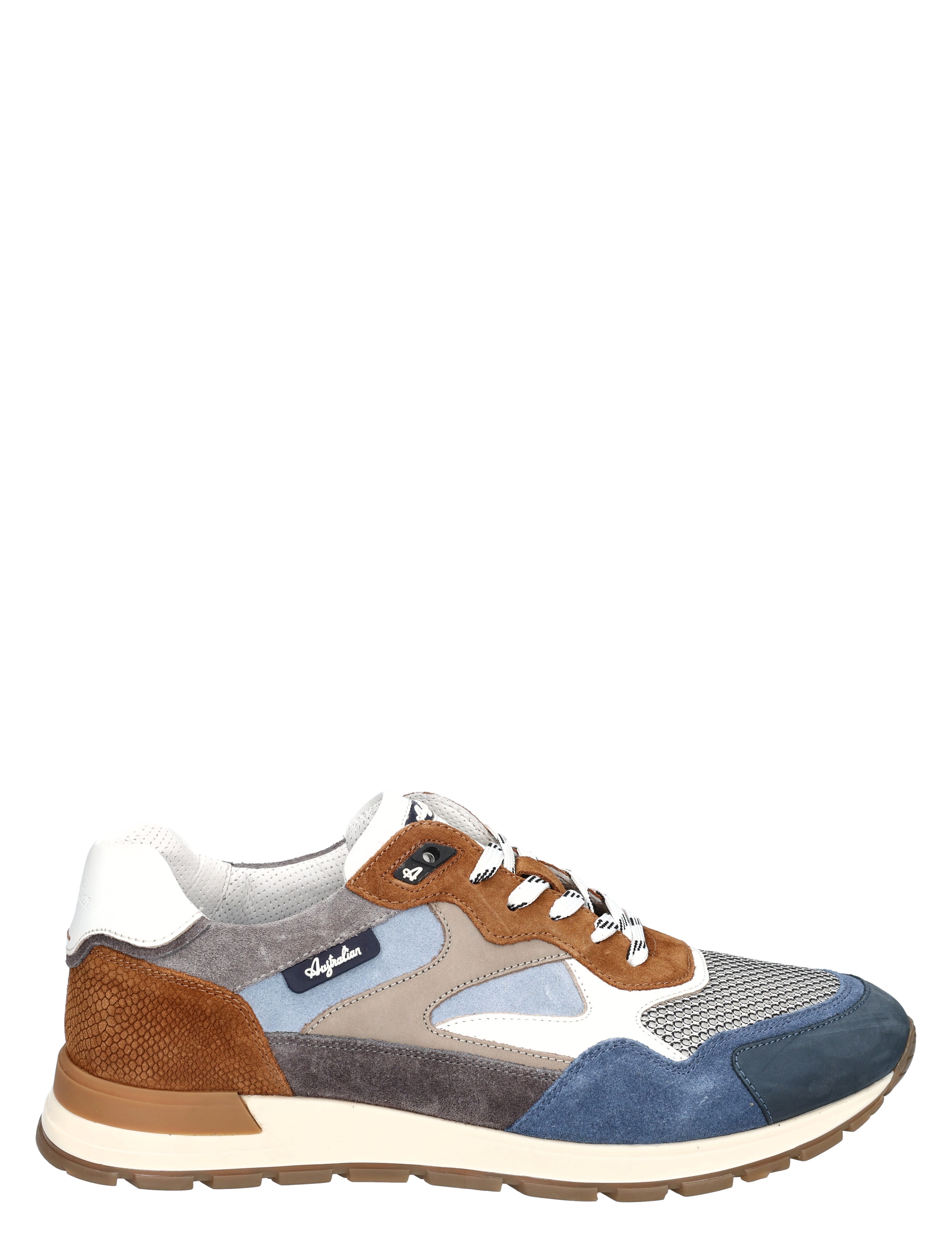 Australian - Tiago  15.1669.02.K99 Grey Tan Blue - Heren - Veterschoenen - Casual Veterschoenen - 50783_32_1