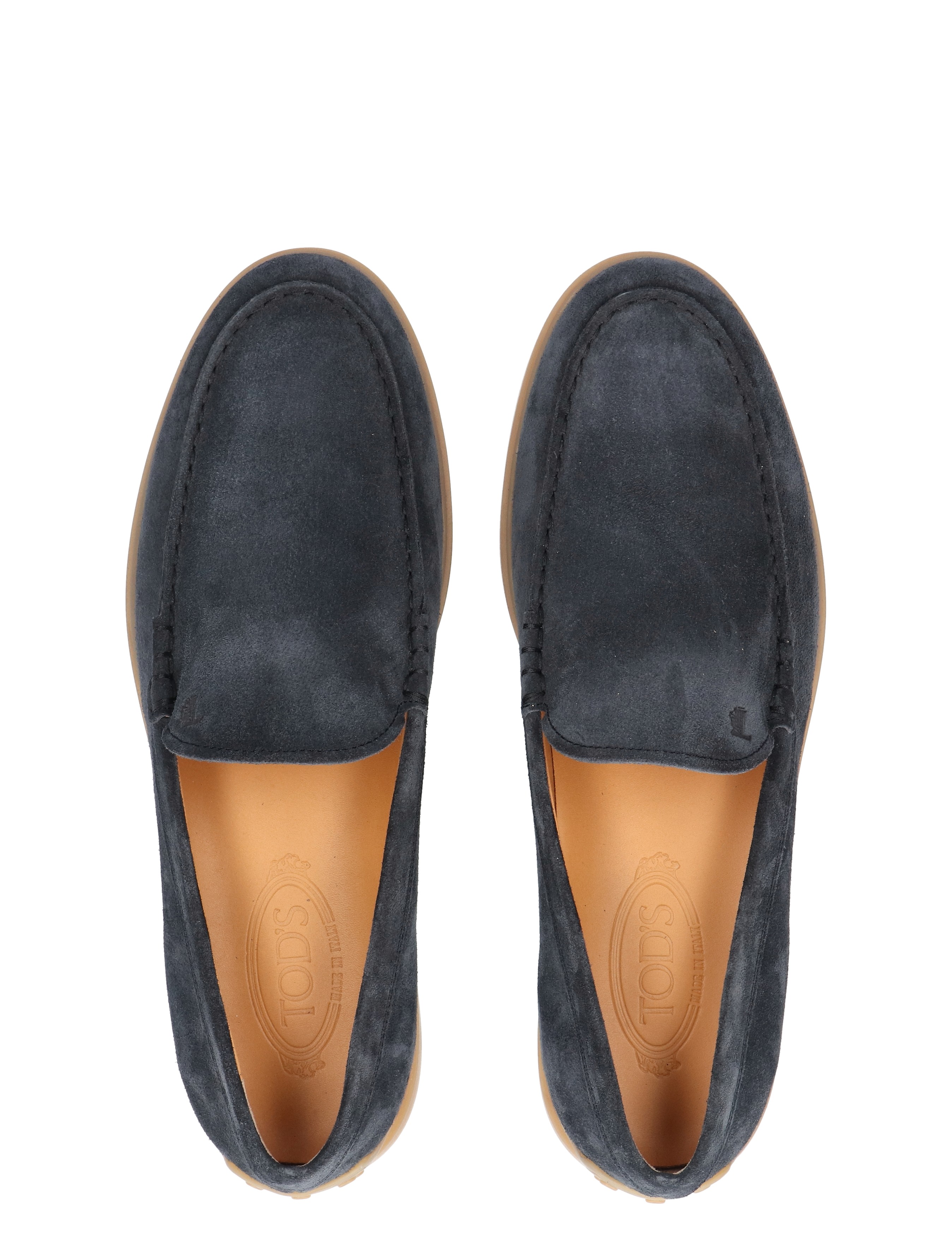 Tods - Slipper Loafer in Suede U805 Blue - Heren - Loafers - 49666_33_8