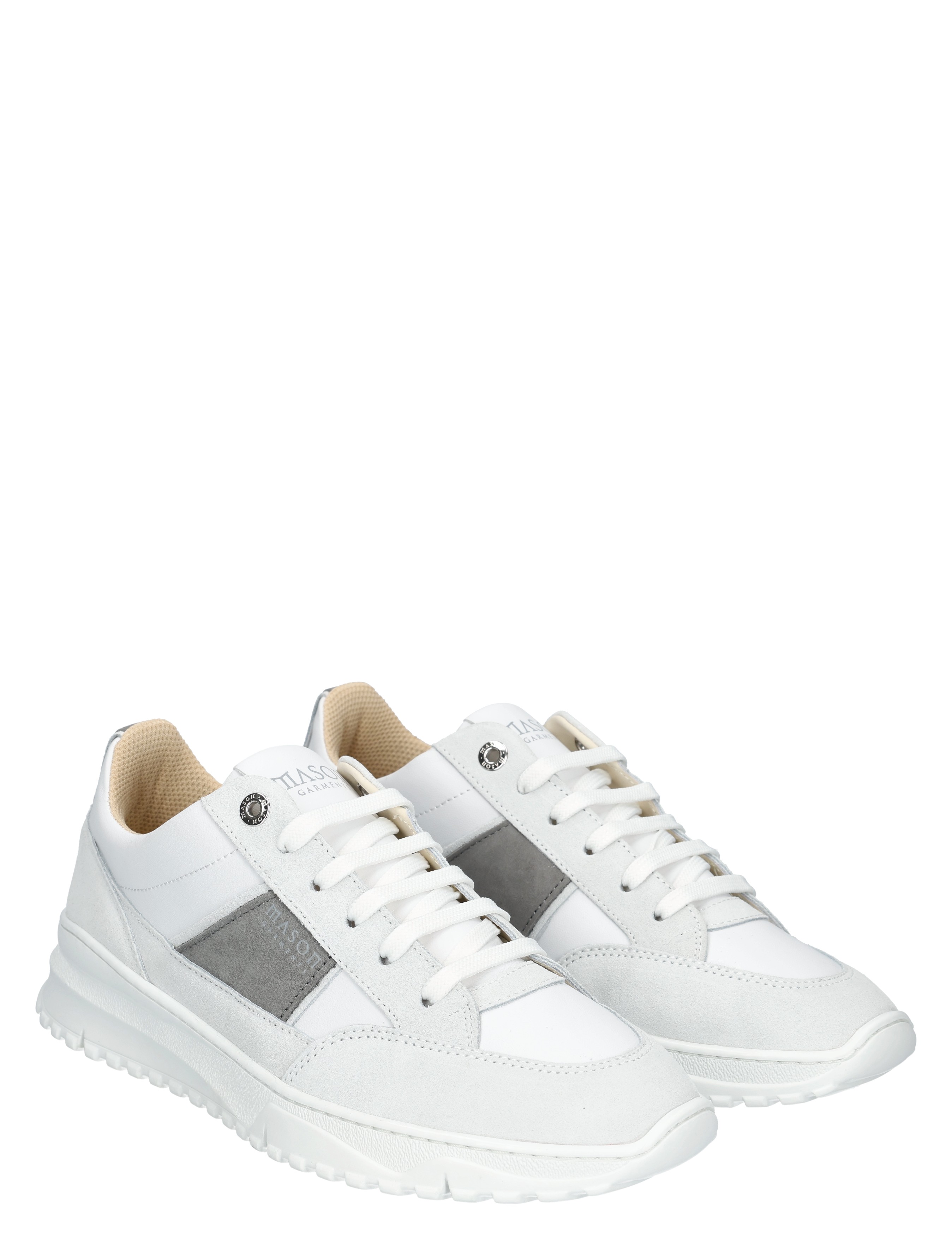 Mason Garments - Tia Runner Essenziale  MG61-7C White - Heren - Veterschoenen - Casual Veterschoenen - 49805_89_5