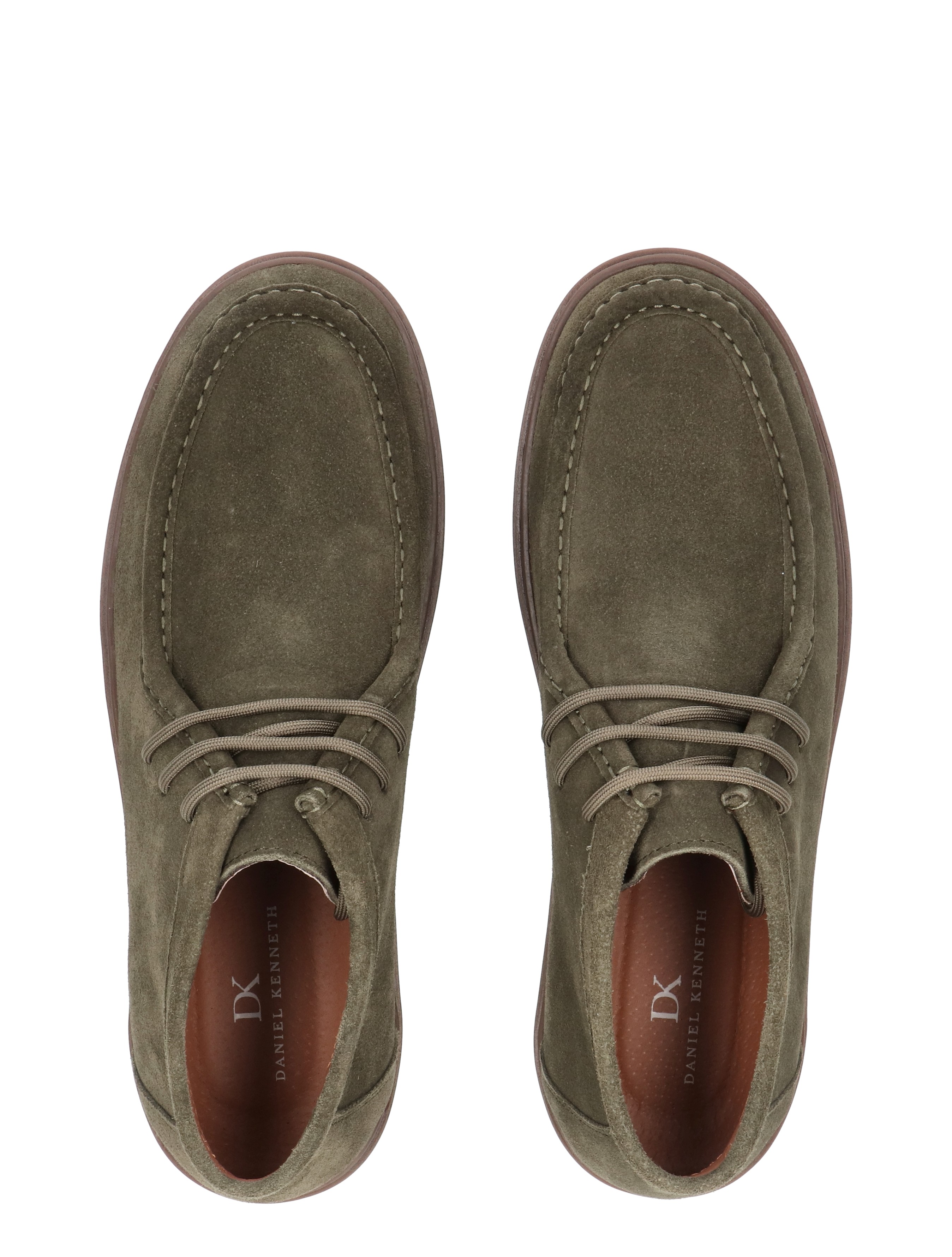 laarzen, hoge schacht, suède, groen, veterschoenen