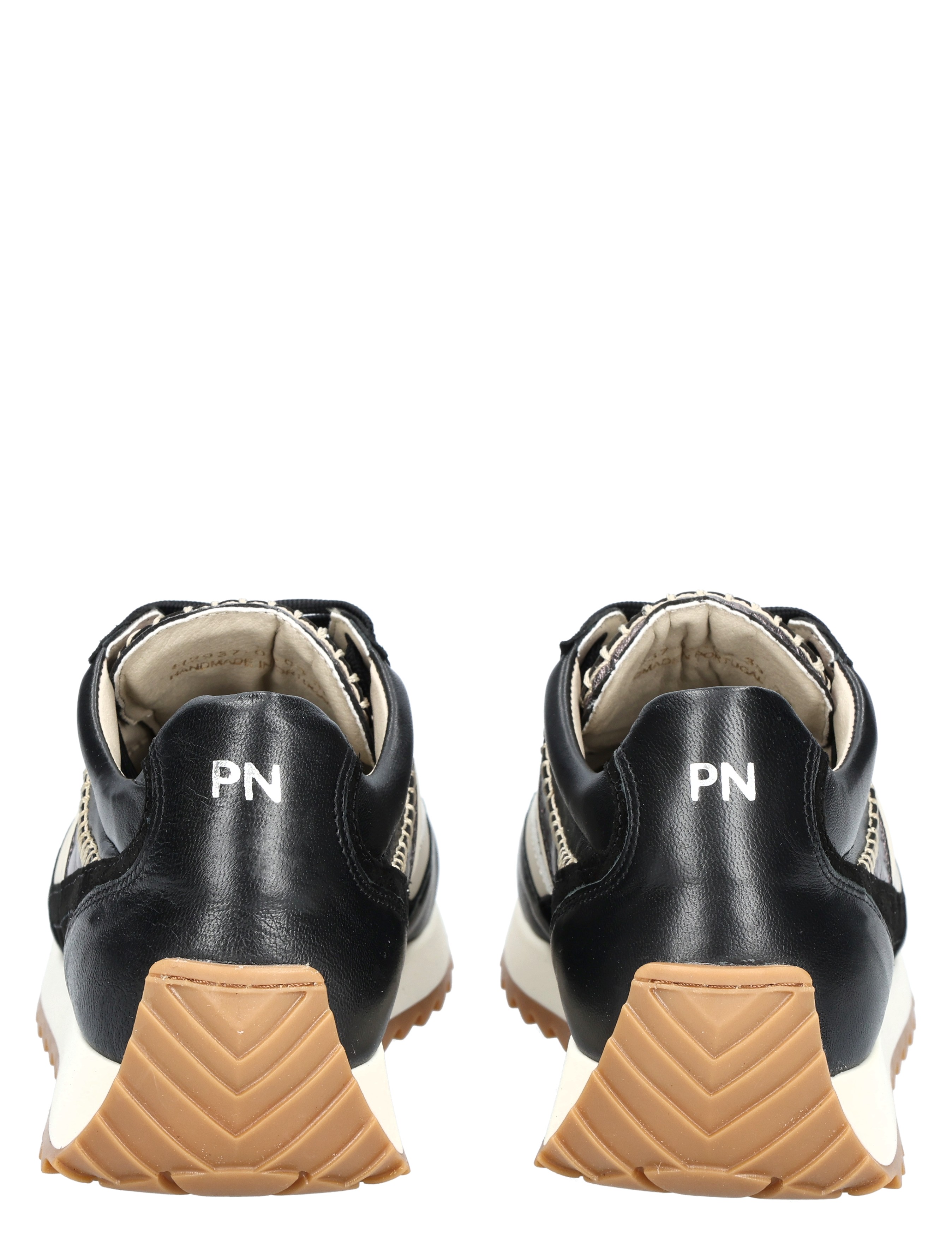 Piedi Nudi - Harlem 02.03 Black Cream - Dames - Veterschoenen - Casual Veterschoenen - 49135_17_6